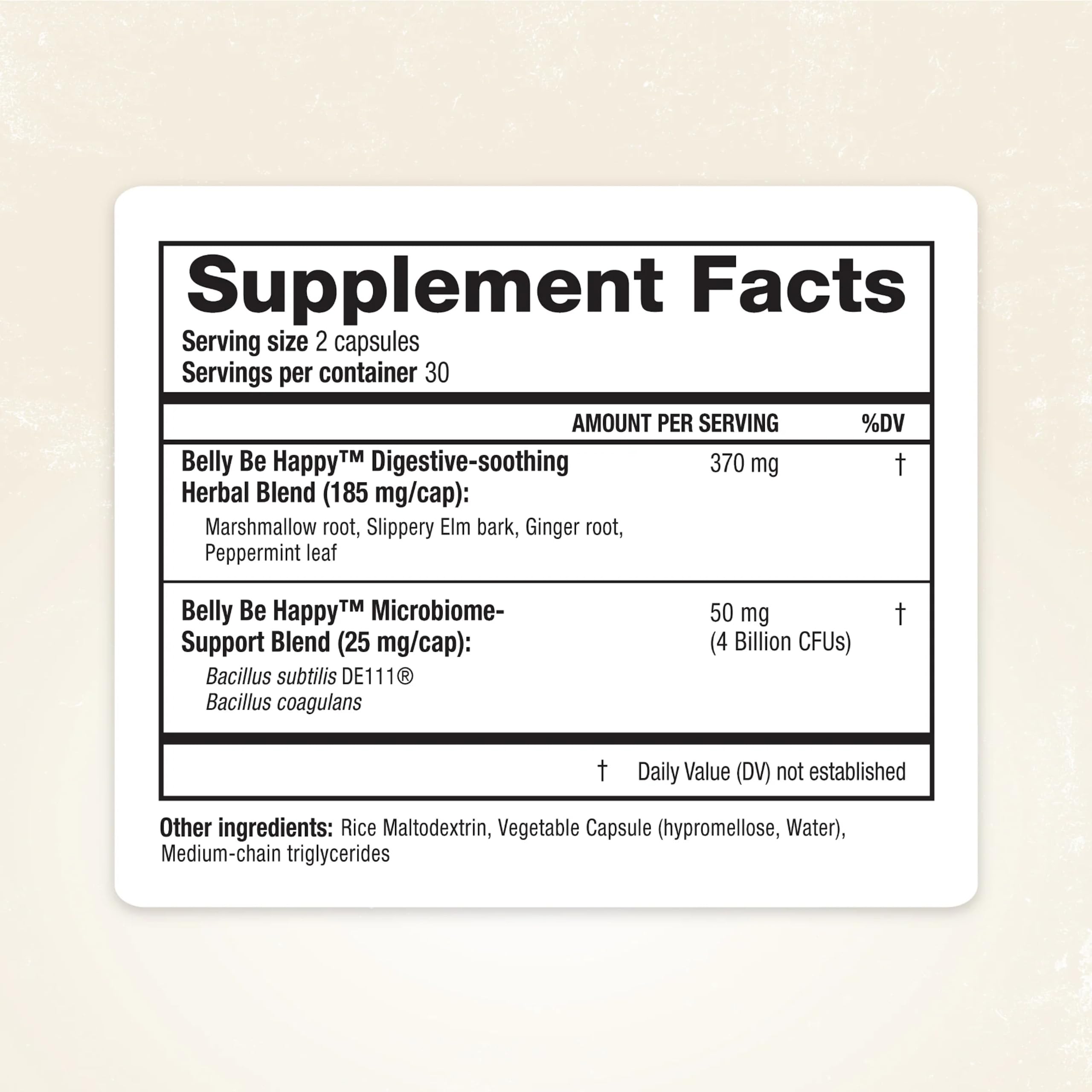 RidgeCrest Herbals Belly Be Happy - 60 Capsules - Digestive Comfort Support - Non-GMO RidgeCrest Herbals buy supplements canada