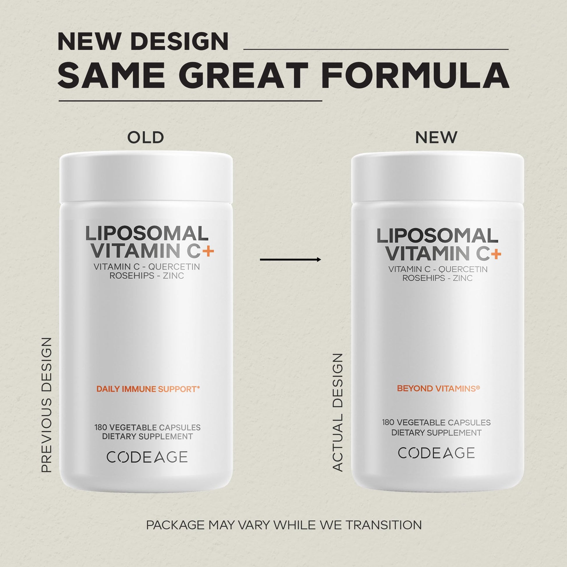 Codeage Liposomal Vitamin C 1500mg with Zinc, Elderberry, Citrus Bioflavonoids Grapefruit, Lemon, Orange Powder, Quercetin & Rose Hips Fruit – Vegan Supplement - Non-GMO, Vegan Pills, 180 Capsules Codeage buy supplements canada