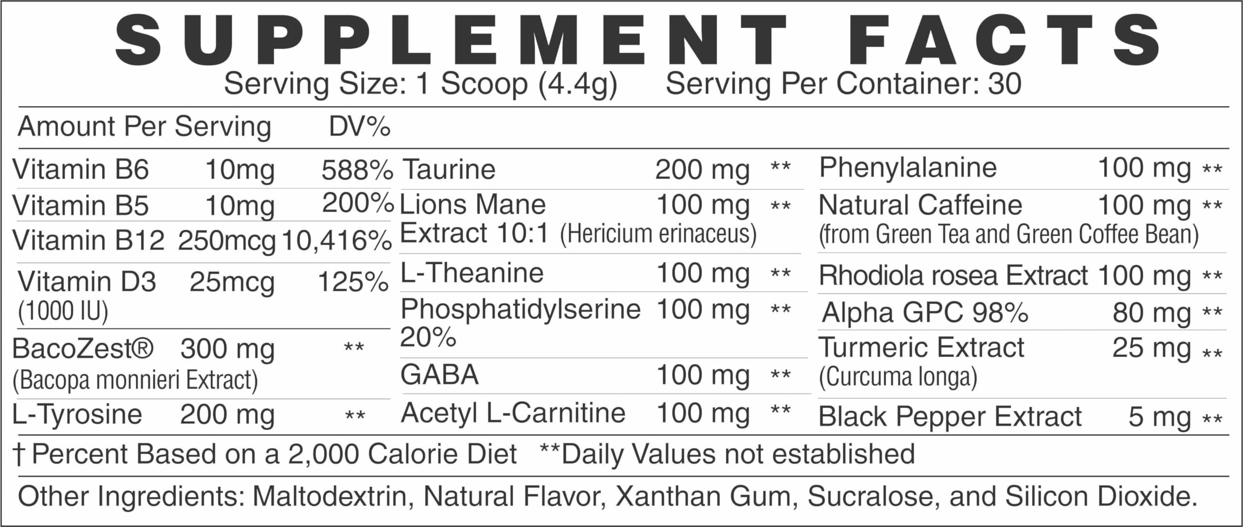 GMU SPORT Nootro-Prime Brain Boost - Focus Brain Supplement - Mushroom Supplement Powder with Alpha GPC, Nootropic Brain Supplements for Memory and Focus with Lions Mane, 30 Servings, Tropical Flavor GMU SPORT buy supplements canada