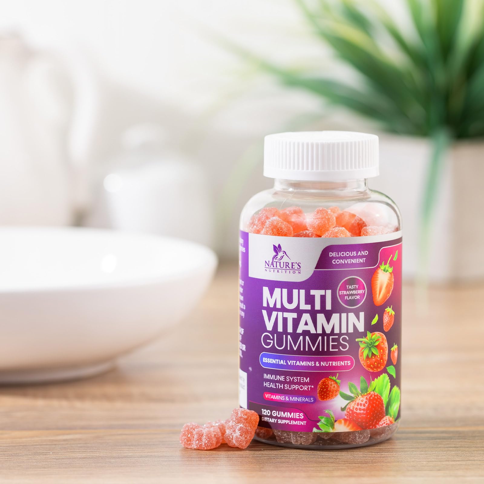 Multivitamin Gummies for Adults - Daily Adult Multivitamins Gummy with Vitamins A, C, D, B12 for Women & Men Nature's Nutrition buy supplements canada