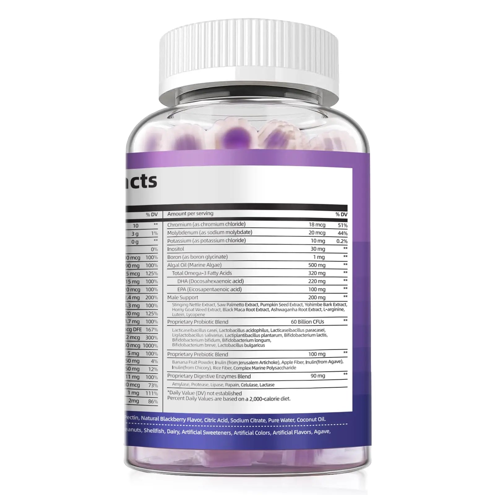 Multivitamin for Men, Mens Multivitamins Gummies w/Omega-3, Probiotics, Inositol, Folate, Biotin, Zinc, Vitamins A, C, D, E, B Migcopat buy supplements canada