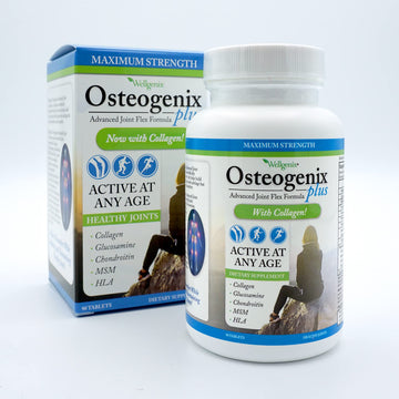 Wellgenix Osteogenix Advanced Joint Flex Formula (90 Ct) - Knee Supplement with Collagen II, Glucosamine, Chondroitin, MSM & HLA - Lubrication & Discomfort Support Tablets for Men & Women Wellgenix buy supplements canada