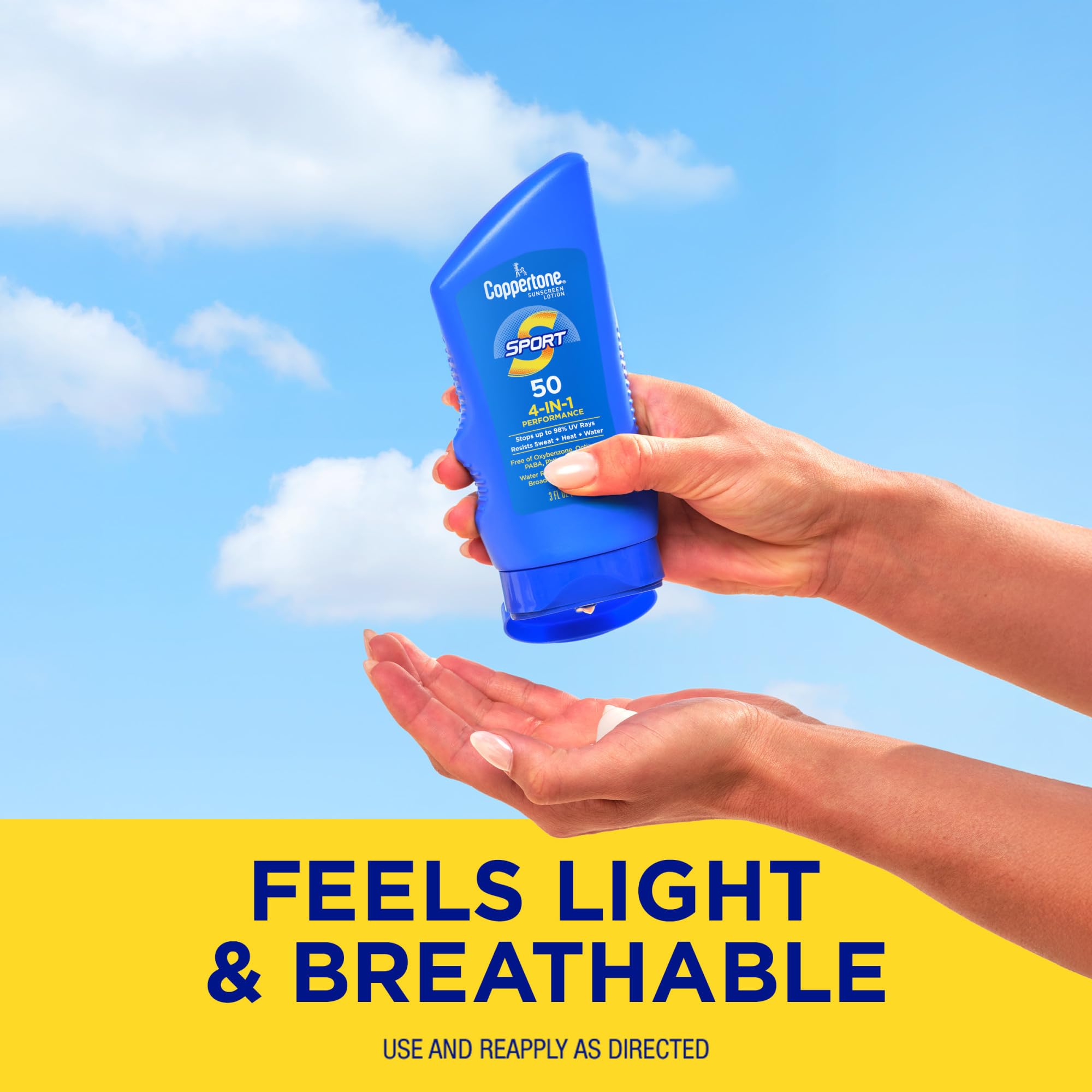 Coppertone SPORT Sunscreen Lotion Broad Spectrum SPF 50 (3 Fluid Ounce) (Packaging may vary) Coppertone buy supplements canada