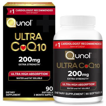 Qunol CoQ10 200mg Softgels, Ultra CoQ10 - Ultra High Absorption Coenzyme Q10 Qunol buy supplements canada