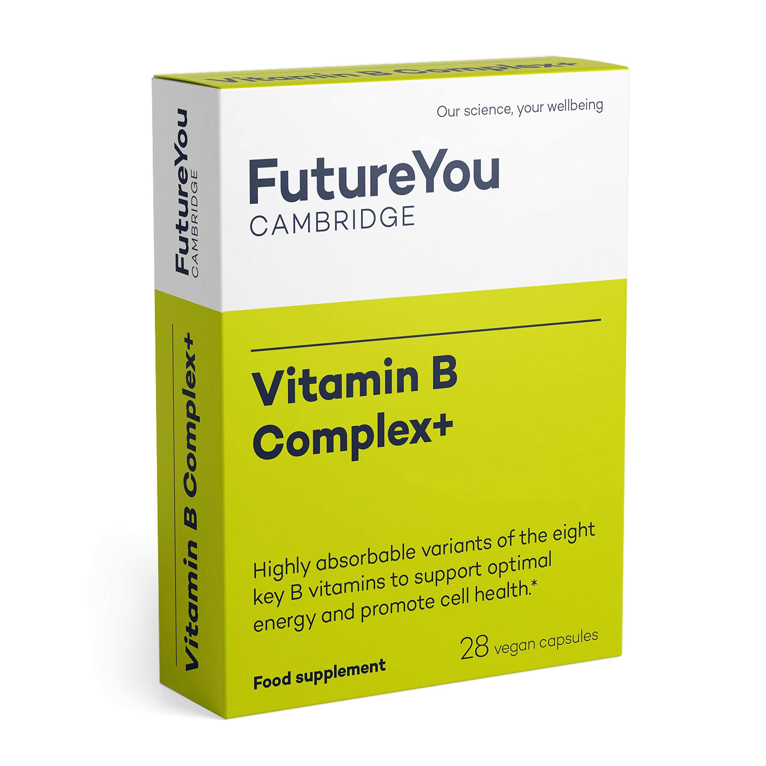Vitamin B Complex+ Supplements – 8 Key B Vitamins for Optimal Cell Health – Energy Capsules FutureYou Cambridge buy supplements canada