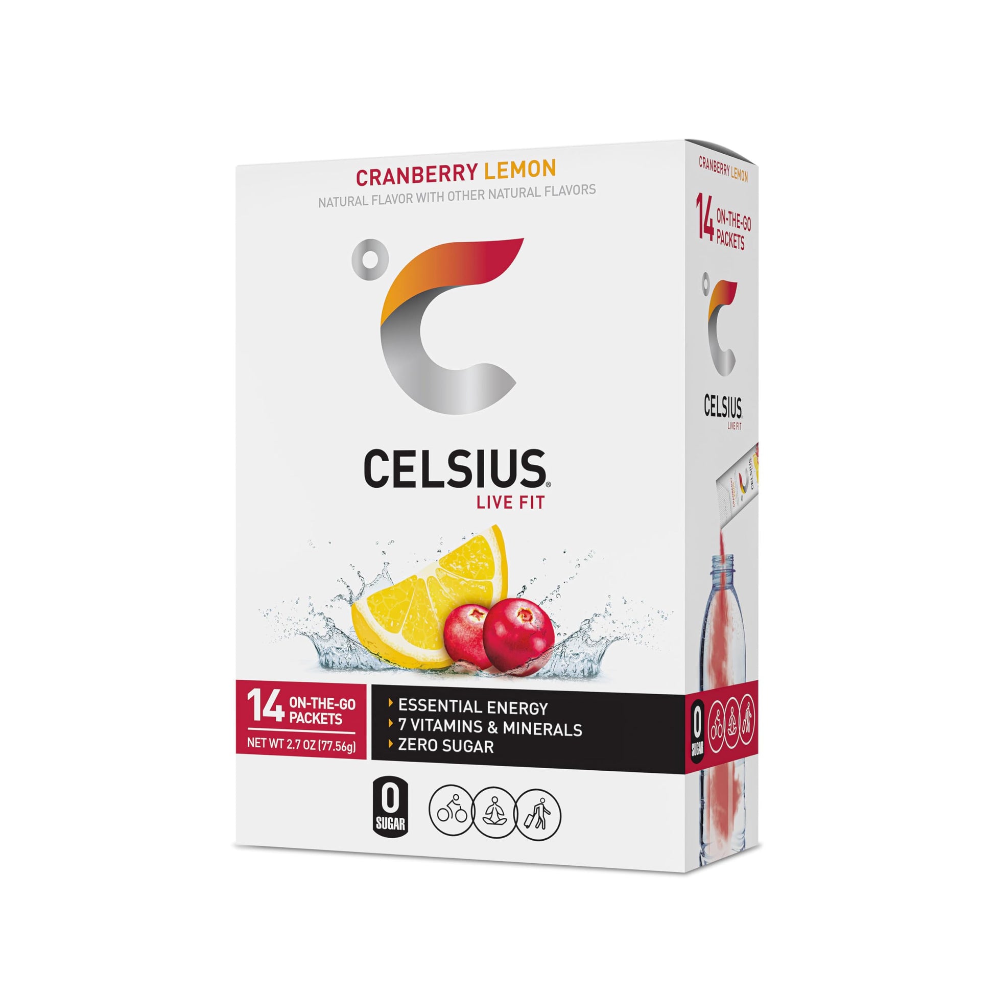 CELSIUS On-the-Go Powder Stick Packs, Cranberry Lemon, 2.7 Ounce - 14 Count CELSIUS buy supplements canada