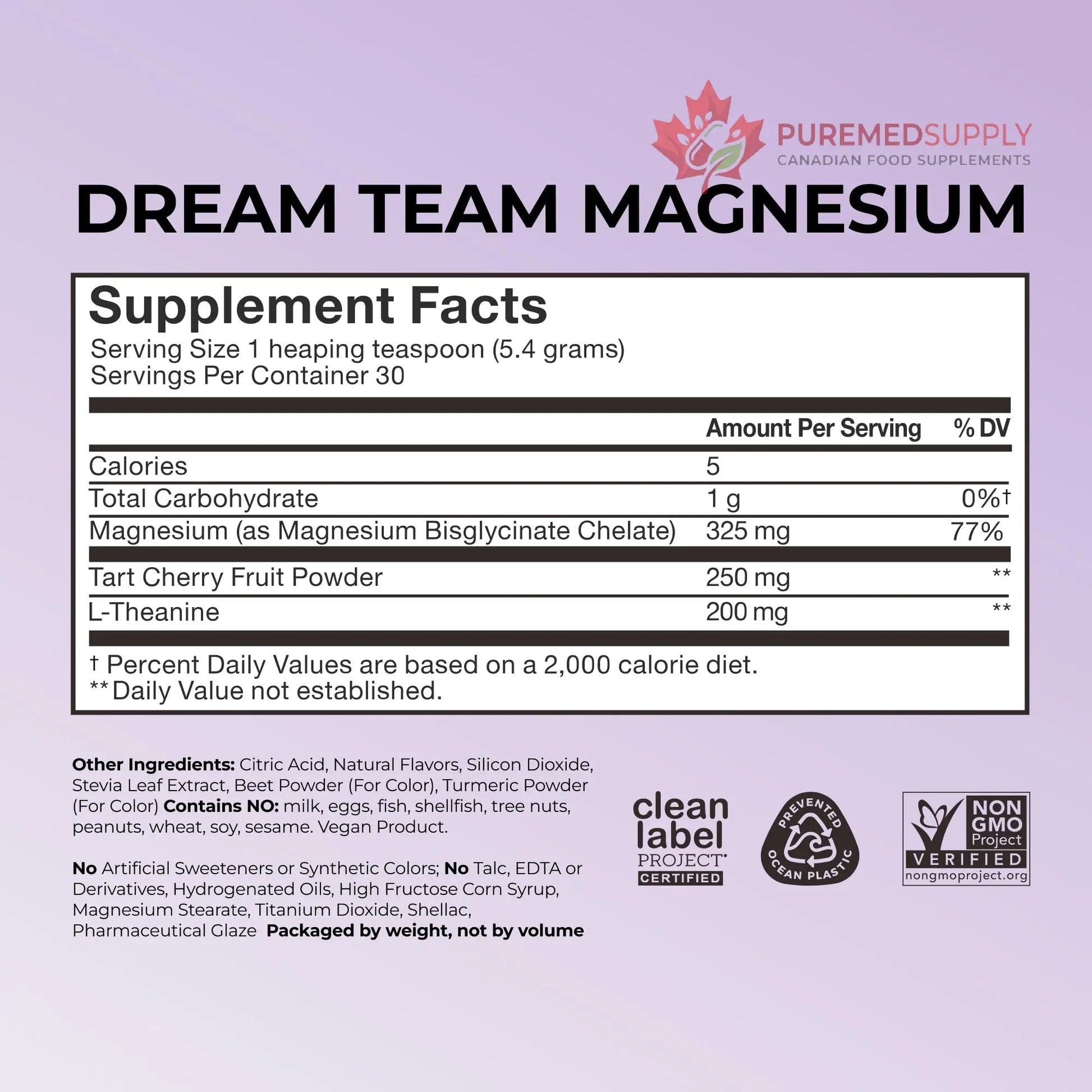 Hum Nutrition Dream Team Magnesium Bisglycinate Powder, L Theanine & Tart Cherry Magnesium Supplement Drink Mix, Support Rest, Relaxation & Sleep Routine, Gluten Free, Vegan, Cherry Lemon, 30 Servings HUM buy supplements canada