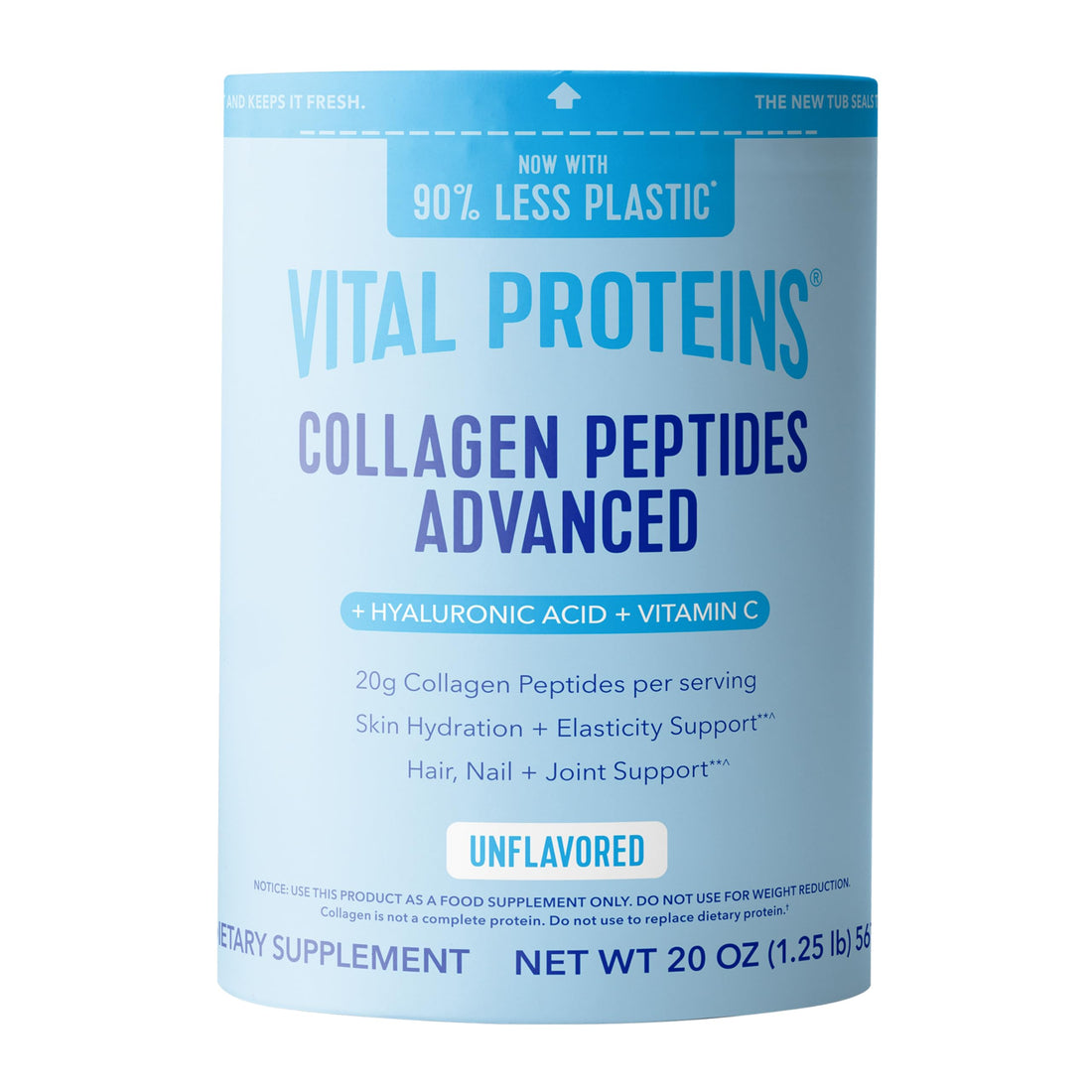 Vital Proteins Collagen Peptides Powder Advanced with Hyaluronic Acid & Vitamin C, 20oz Collagen Protein, Unflavored, 27 Servings vital proteins buy supplements canada