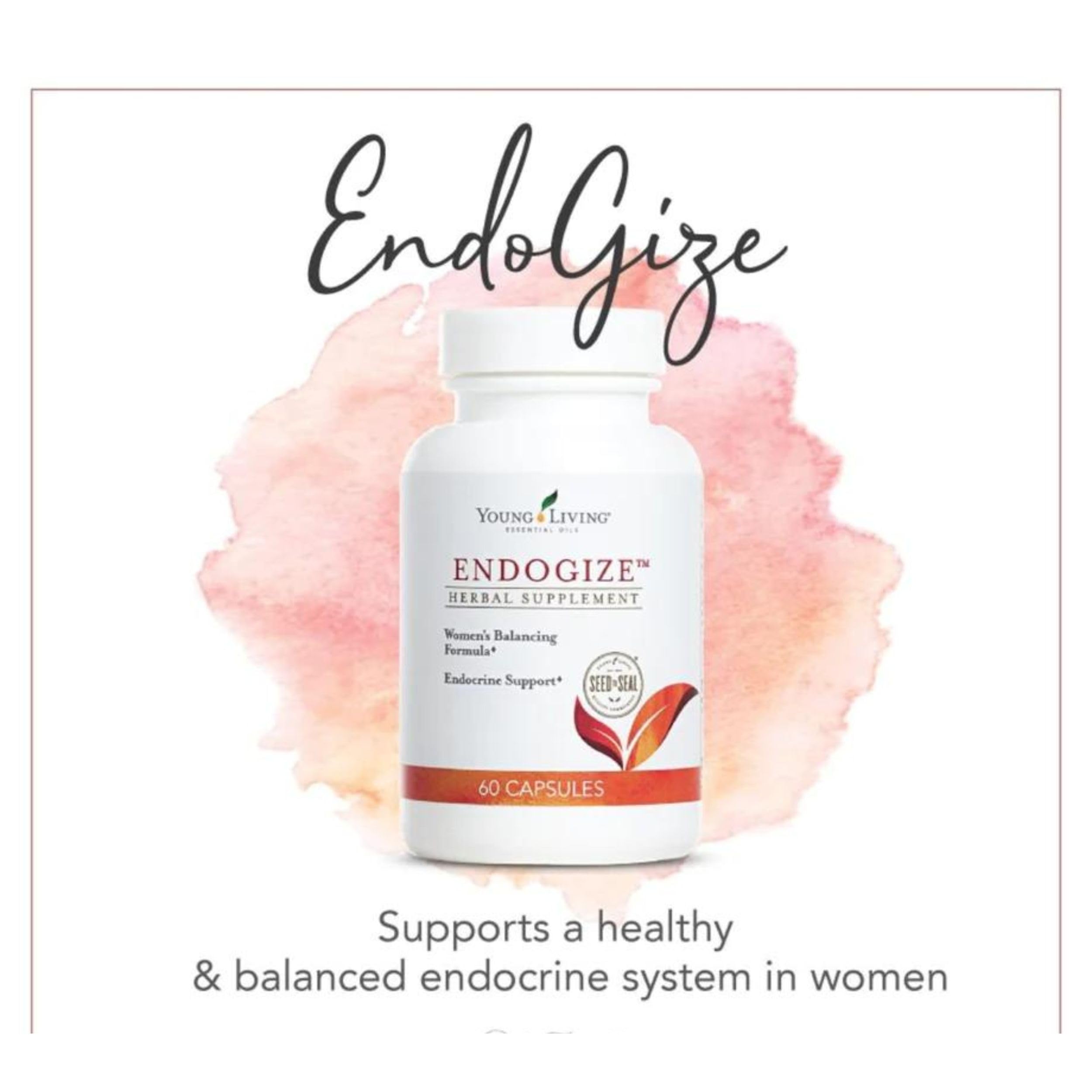 Young Living - EndoGize 60 Capsules | Hormonal Health & Endocrine System Support with Essential Oils | Daily Herbal Supplement for Women's Wellness & Balancing Formula Young Living buy supplements canada