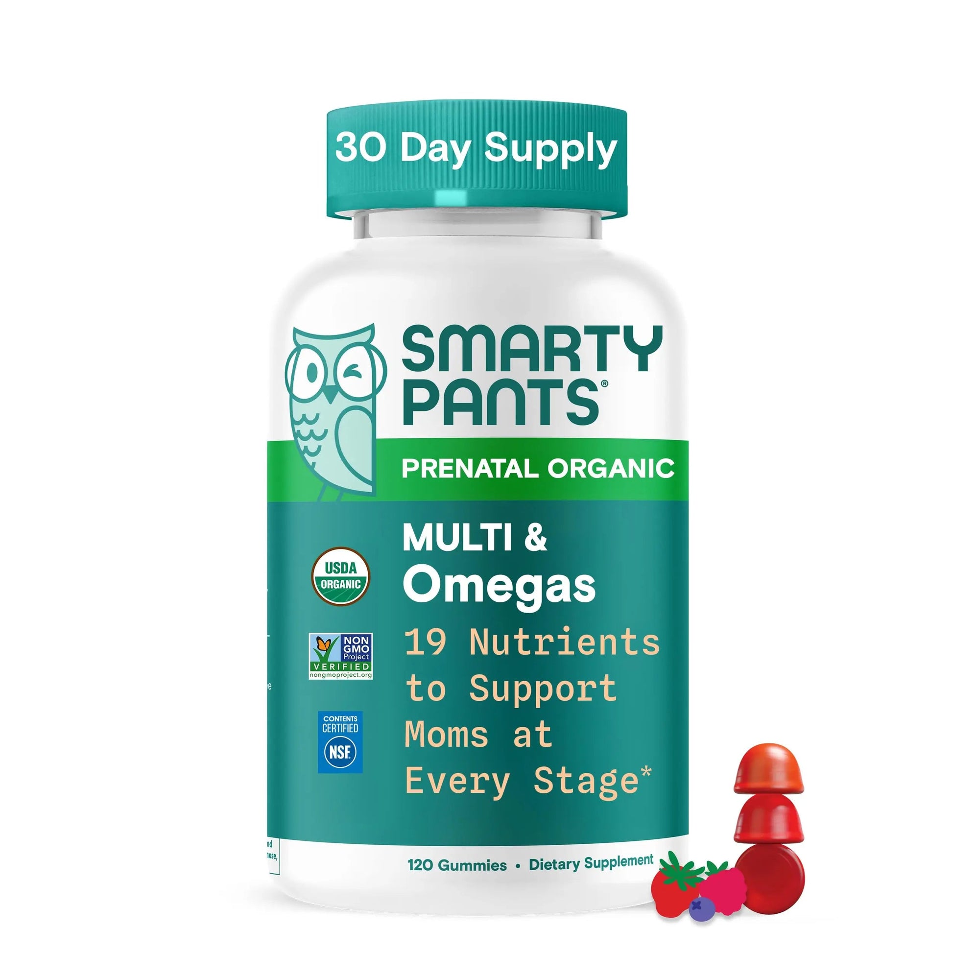 SmartyPants Organic Prenatal Vitamins for Women, Multivitamin Gummies: Biotin, Methylfolate, Omega 3 (ALA), Vitamin D3, C, Vitamin B12, B6, A, K2 & Zinc SmartyPants buy supplements canada