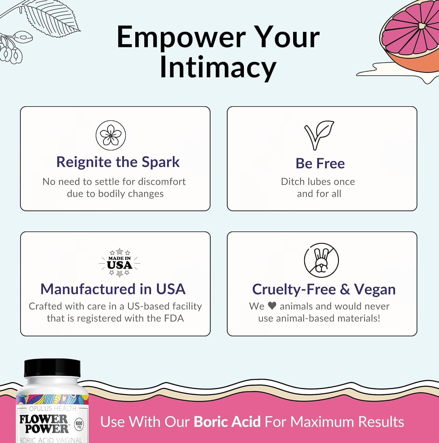Flower Power ‘She Juicy’ Supplement for Vaginal Health | Slippery Elm Bark | Feminine Flower Power buy supplements canada