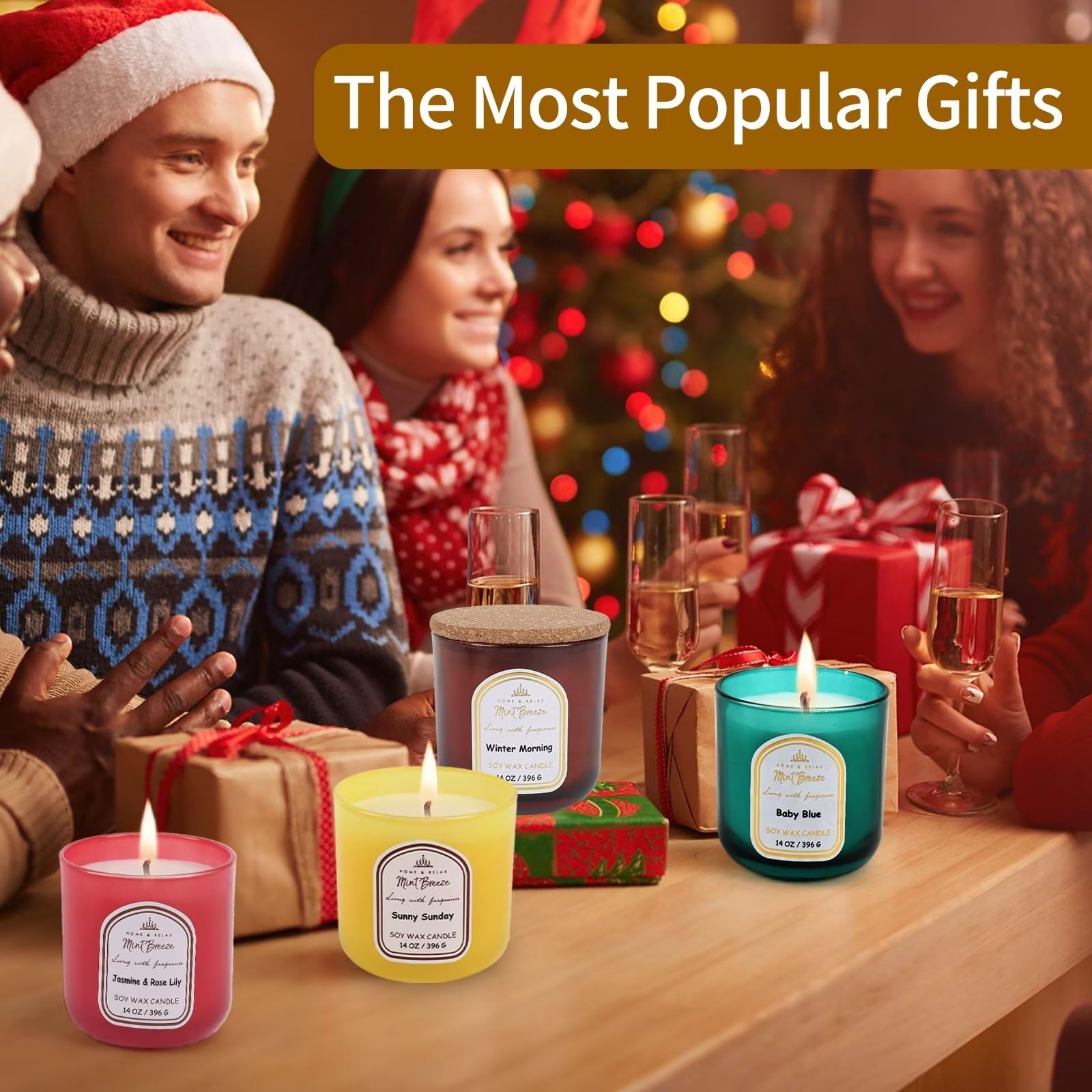 HOME & RELAX 14oz Scented Soy Wax Candle,Big Candle, More Than 80 Hours Long Lasting Burning time HOME & RELAX buy supplements canada
