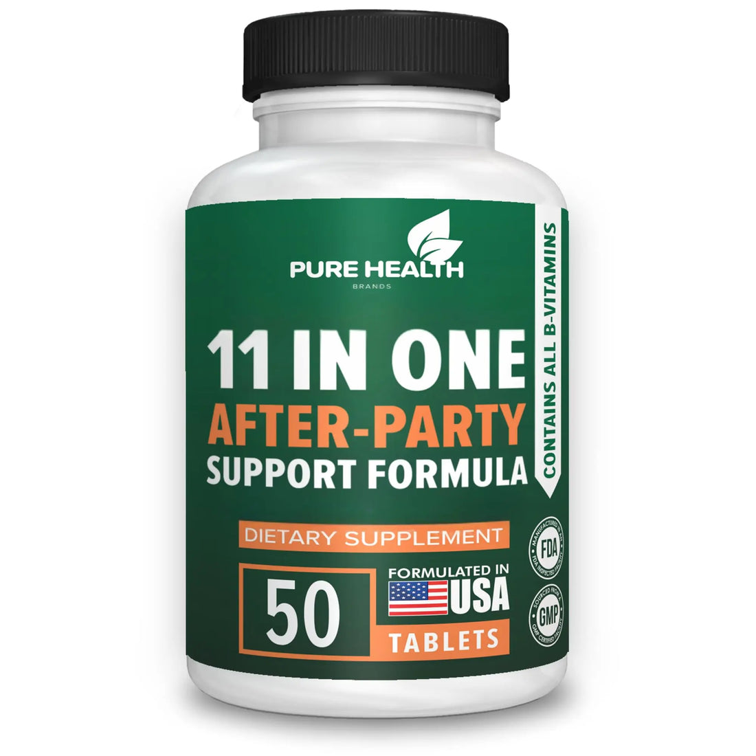 Pure Health Brands Advanced 11-in-ONE After Drinking Support Vitamin - Liver Support, Immune System, Fast Hydration - Before and After Liver Support Formulation - for Better Morning | 50 Tablets Pure Health Brands buy supplements canada