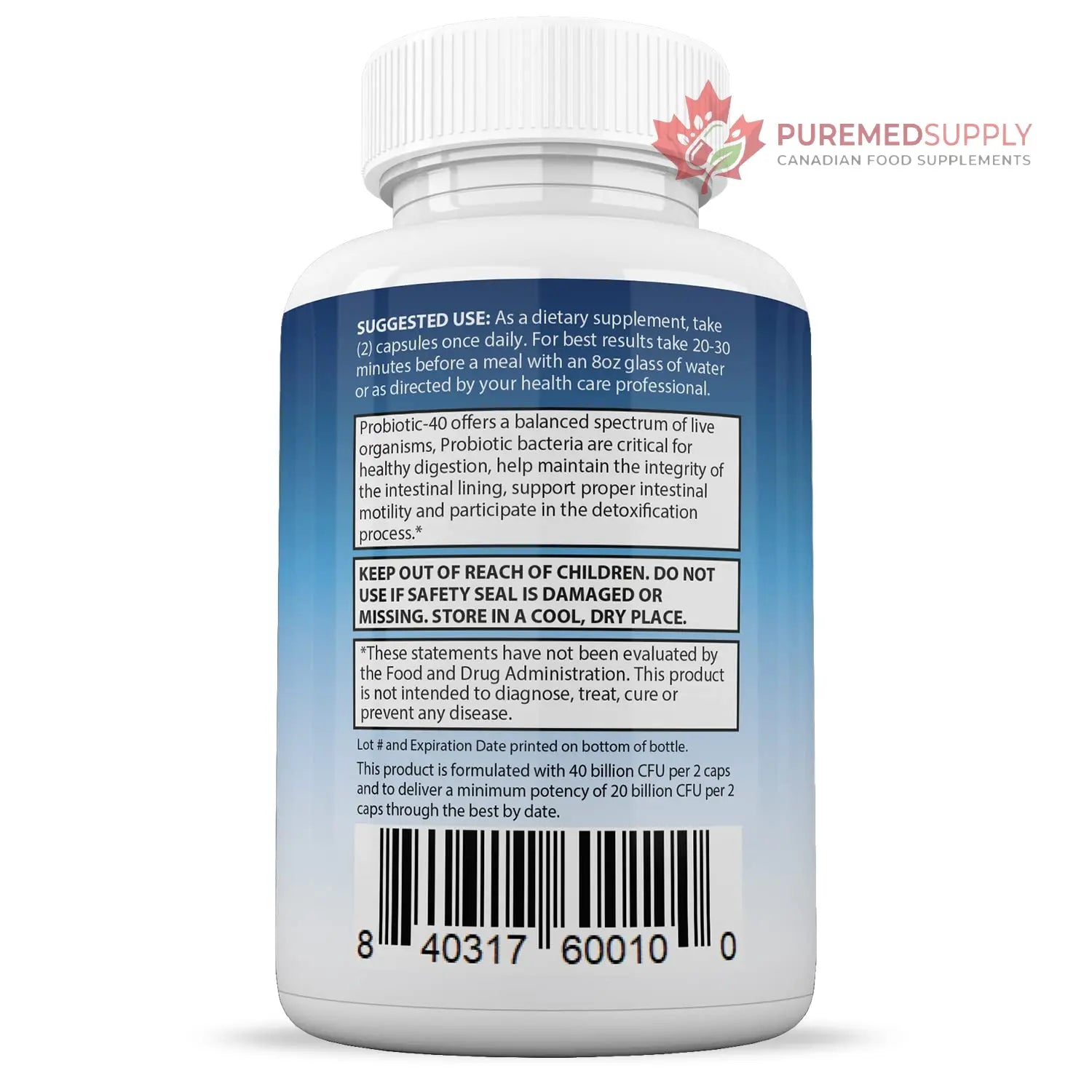 Justified Laboratories (3 Pack) Fungus Defend Max Pills 40 Billion CFU Probiotic 180 Capsules Justified Laboratories buy supplements canada
