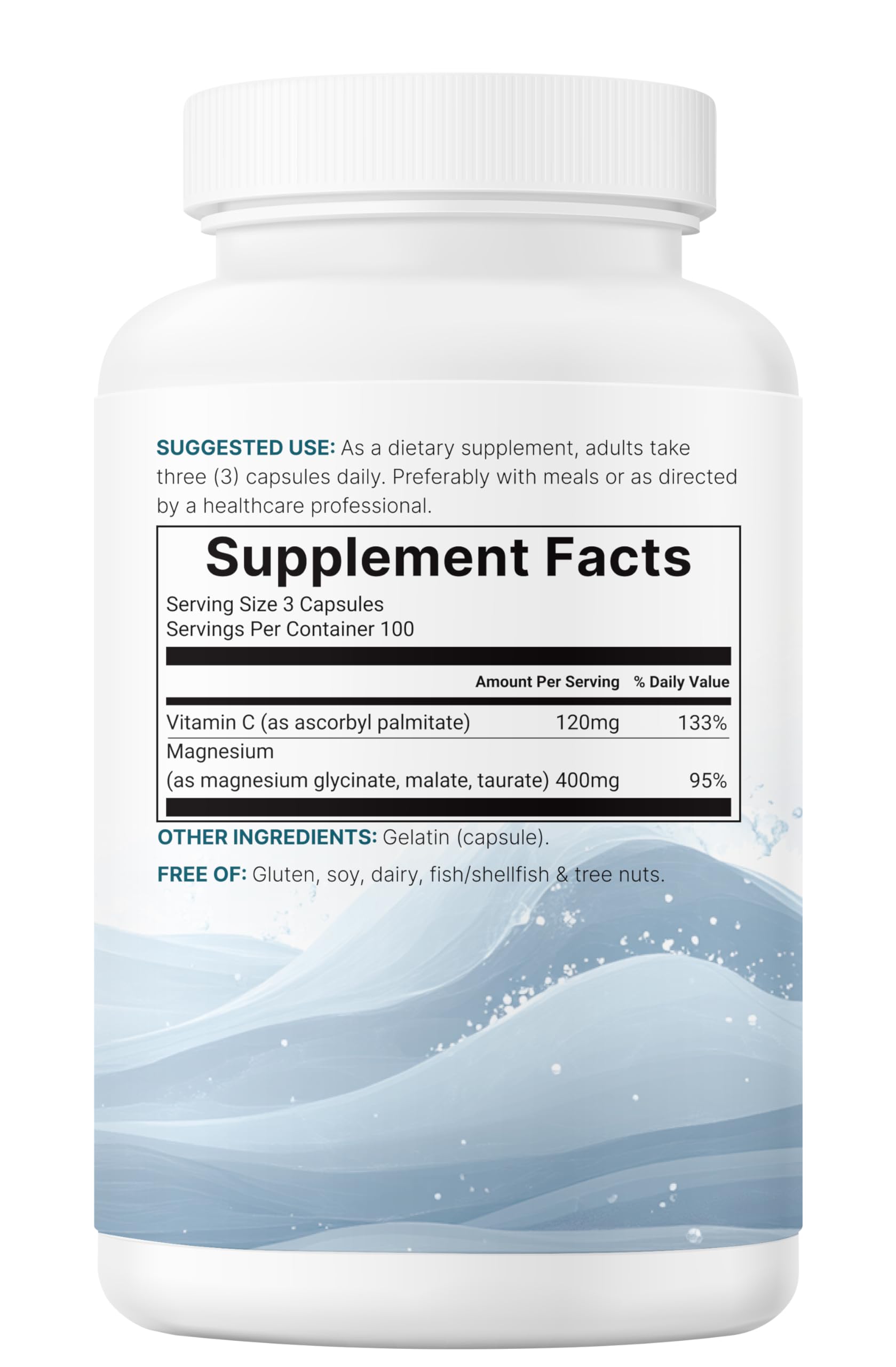 Micro Ingredients Pure Magnesium Complex, 300 Capsules | Triple Magnesium Glycinate, Malate, Taurate with Vitamin C | 100% Chelated | Supports Muscles Micro Ingredients buy supplements canada