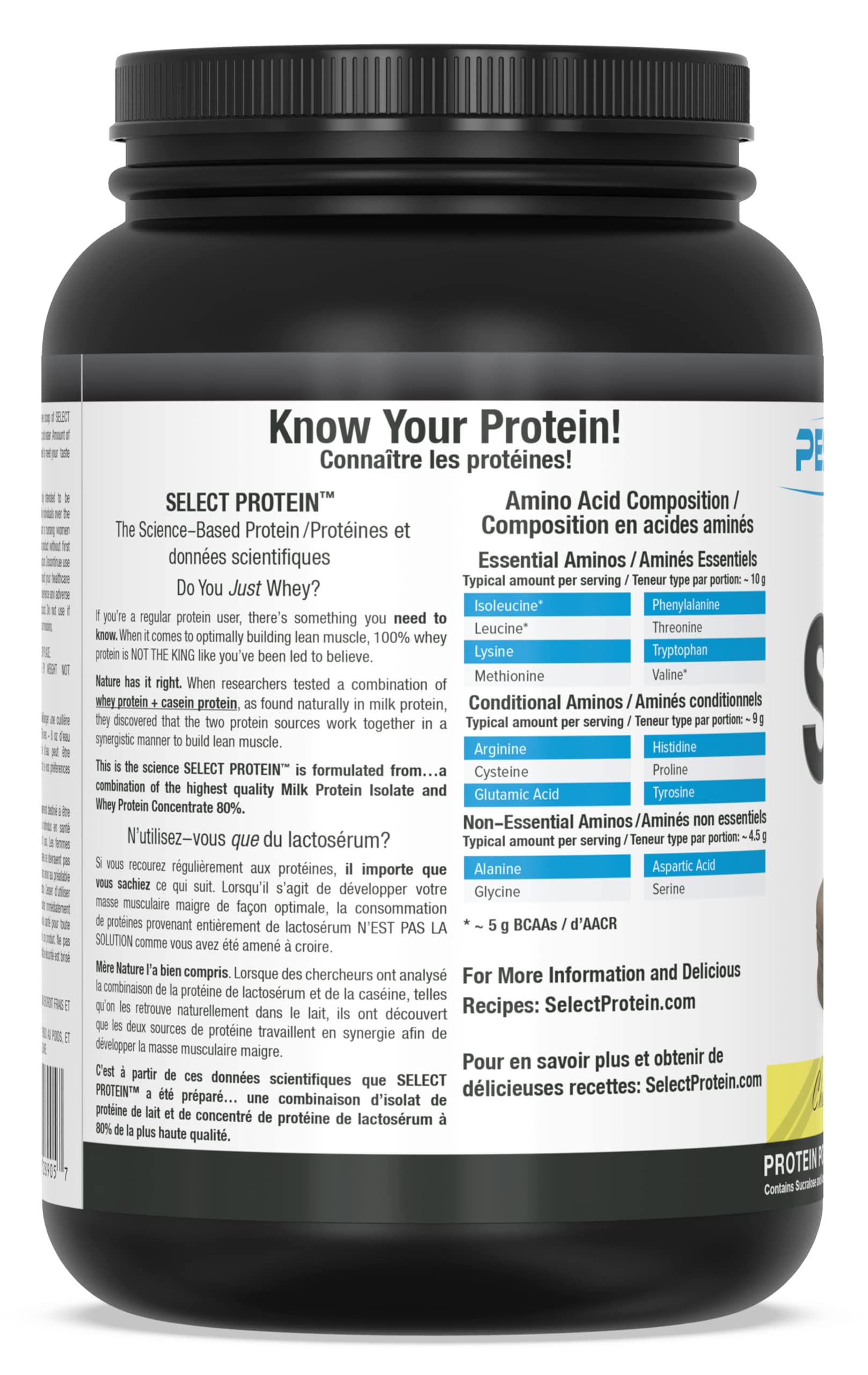 Select Protein Chocolate Mint Cookie 27 PEScience buy supplements canada