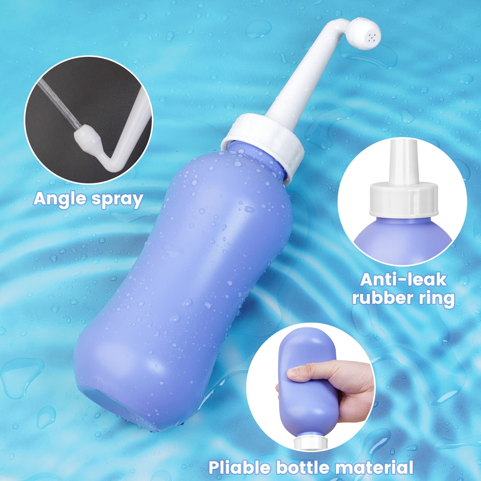 450ml Peri Bottle Postpartum for Feminine Care, 2 Pack Portable Travel Bidet for Toilet, Perineal Bottle VicnKioH buy supplements canada