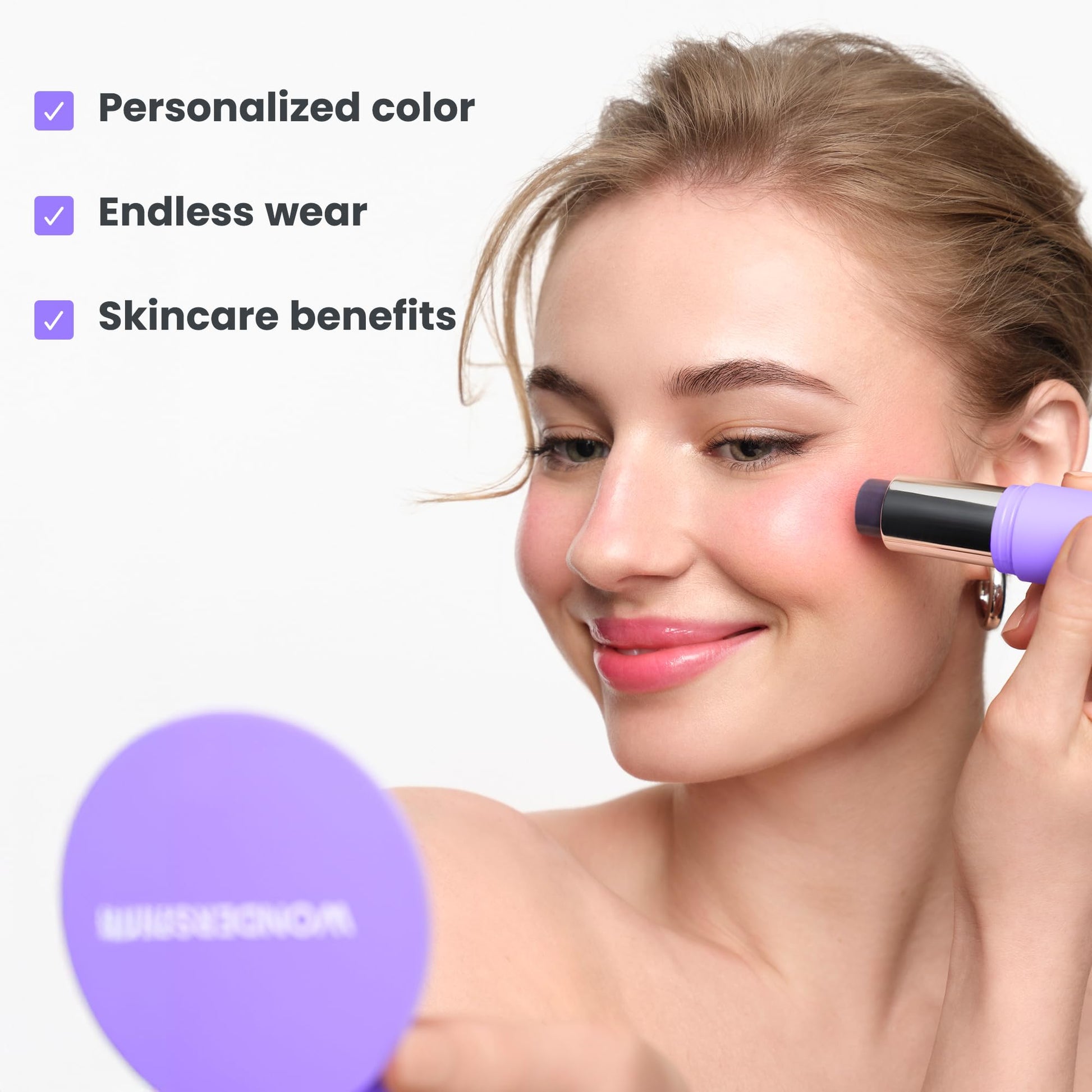 Wonderskin Cream Blush Stick pH-Activated - pHlush Stick Multi-Use, Blush for Cheeks and Lips, Cooling Nourishing Color-Adjusting Makeup Wonderskin buy supplements canada