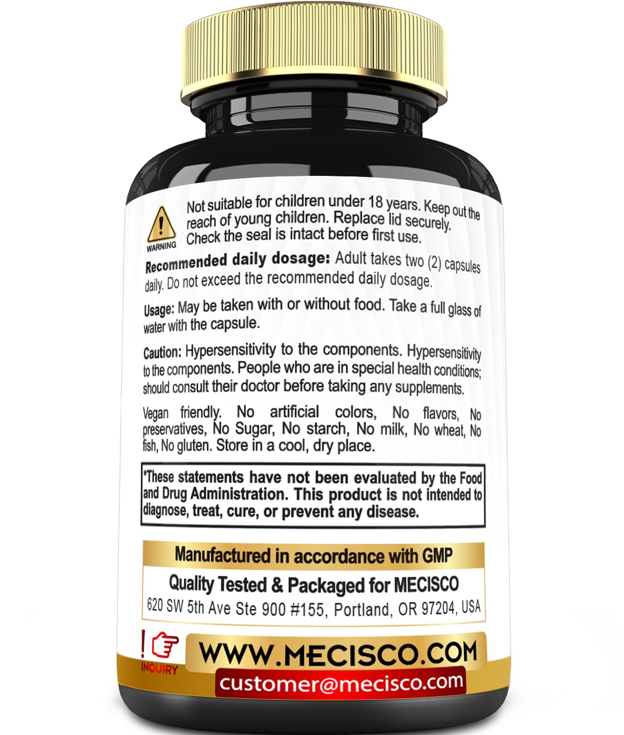 Mecisco 11 in 1 Citrus Bergamot Supplement 1000mg with Black Chokeberry, Berberine HCl & More - 90 Capsules - Supports Heart Health, Immune System, Energy Production Mecisco buy supplements canada