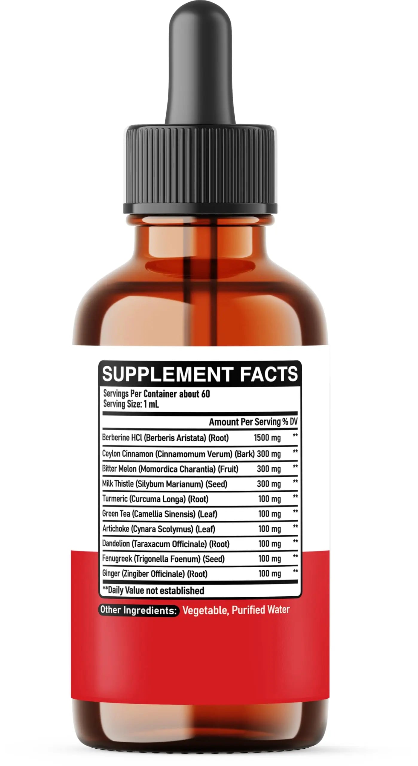DEDICAD 10in1 Berberine HCl Drops - Liposomal Berberine Liquid - Activator Berberine with Ceylon Cinnamon, Bitter Melon, and 7 More - 60ml DEDICAD buy supplements canada