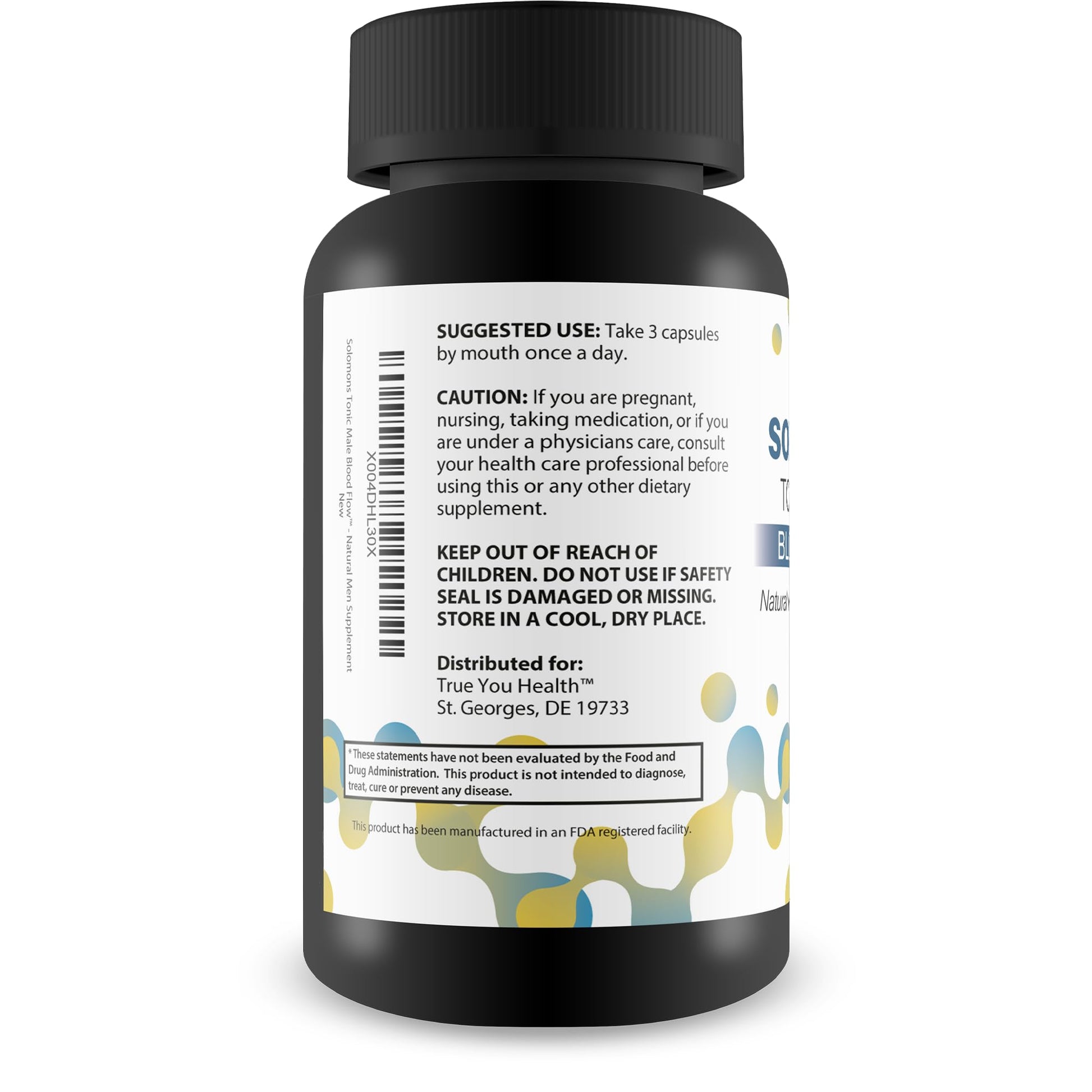 Solomons Tonic - Our Best Mens Blood Flow Supplement - Good Blood Flow Support - Male Blood Flow Capsules - Max Blood Flow Pills - Blood Circulation Supplements for Men - Male Blood Circulation Pills True You Health buy supplements canada