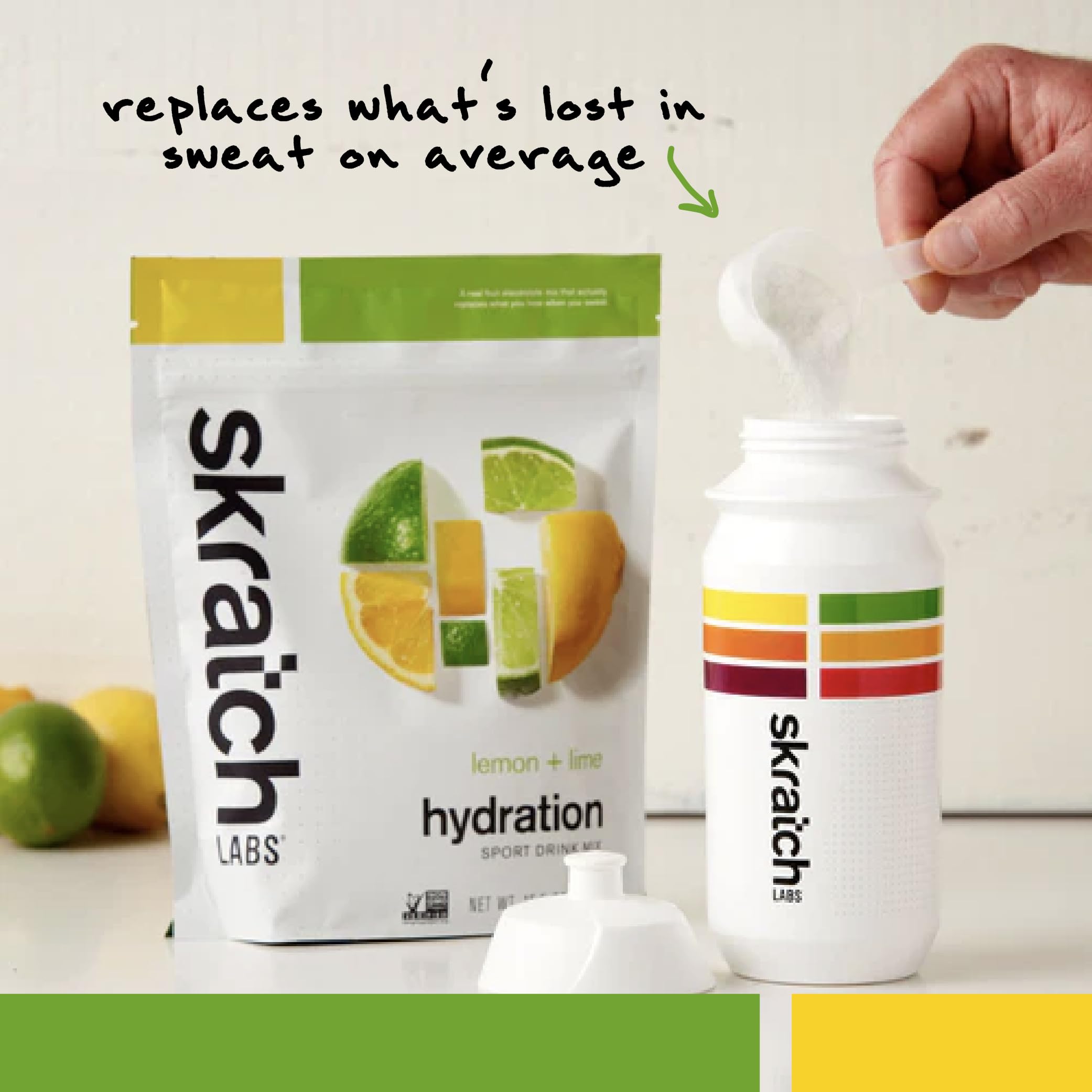Skratch Labs Hydration Sports Drink Mix – Real‑Fruit Electrolyte Powder for Fast Hydration & Endurance | Lemon & Lime | 20 Servings | Vegan, Non‑GMO, Clean Ingredients Skratch Labs buy supplements canada