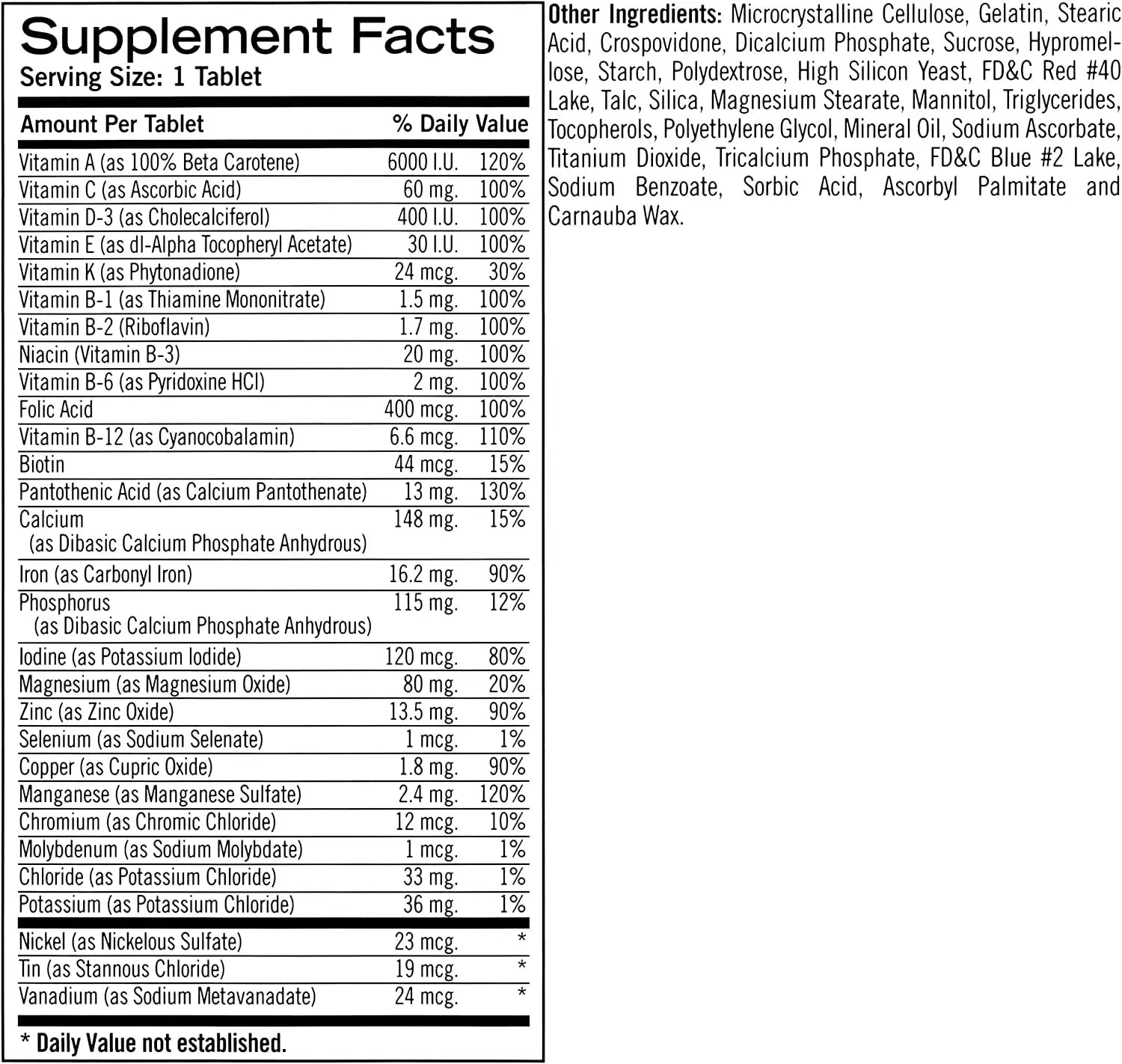 Geritol Complete Tablets, 100 Count (Pack of 3) Geritol buy supplements canada