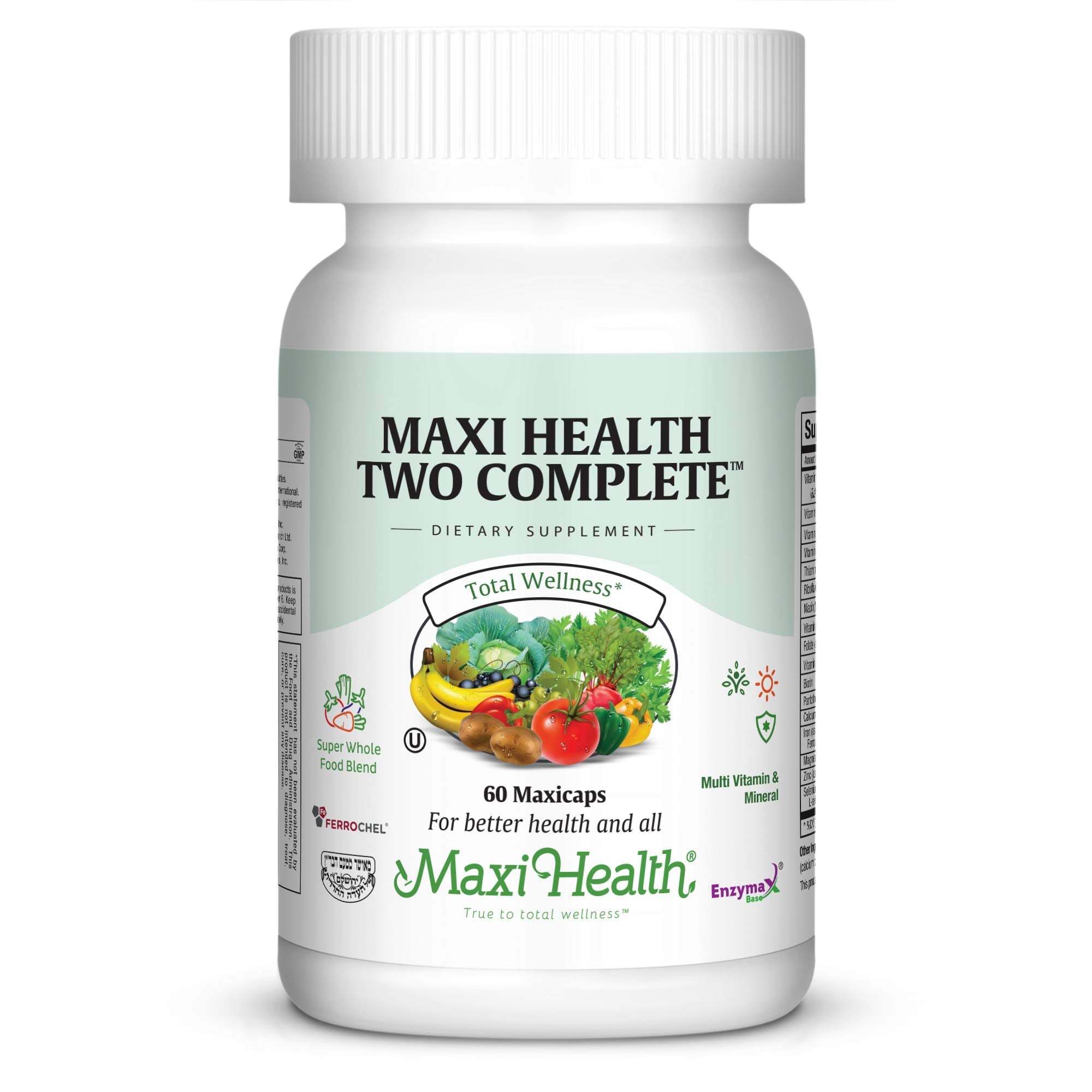 Maxi Health Multivitamin for Women & Men – Vitamin and Mineral Supplements for Energy and Wellness Support – Kosher Vitamins and Minerals Supplement – 60 Multivitamin Capsules Maxi Health buy supplements canada