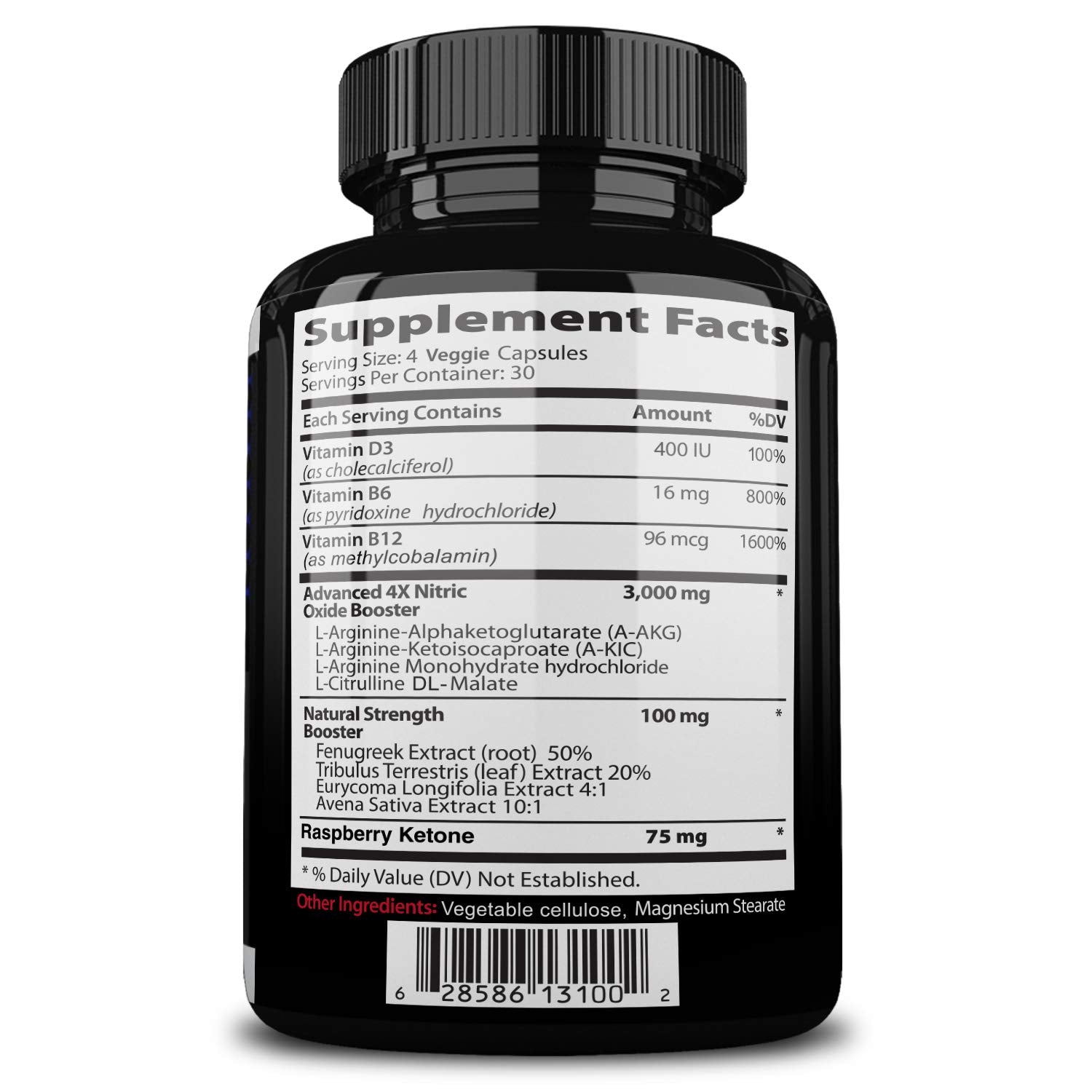 NITROCUT Pre Workout Supplement -120 Capsules - Nitric Oxide Supplements - l arginine NITROCUT buy supplements canada