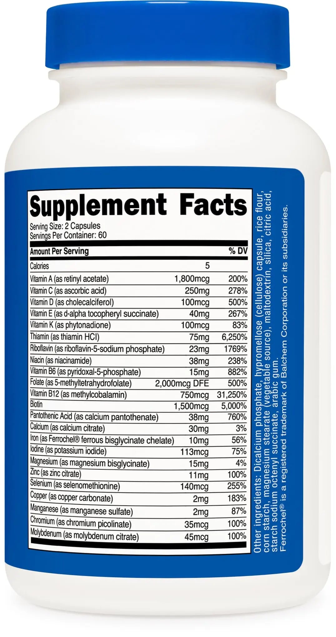 Nutricost Methylated Multivitamin 120 Capsules, 60 Servings - 23 Vitamin & Minerals Per Serving Nutricost buy supplements canada