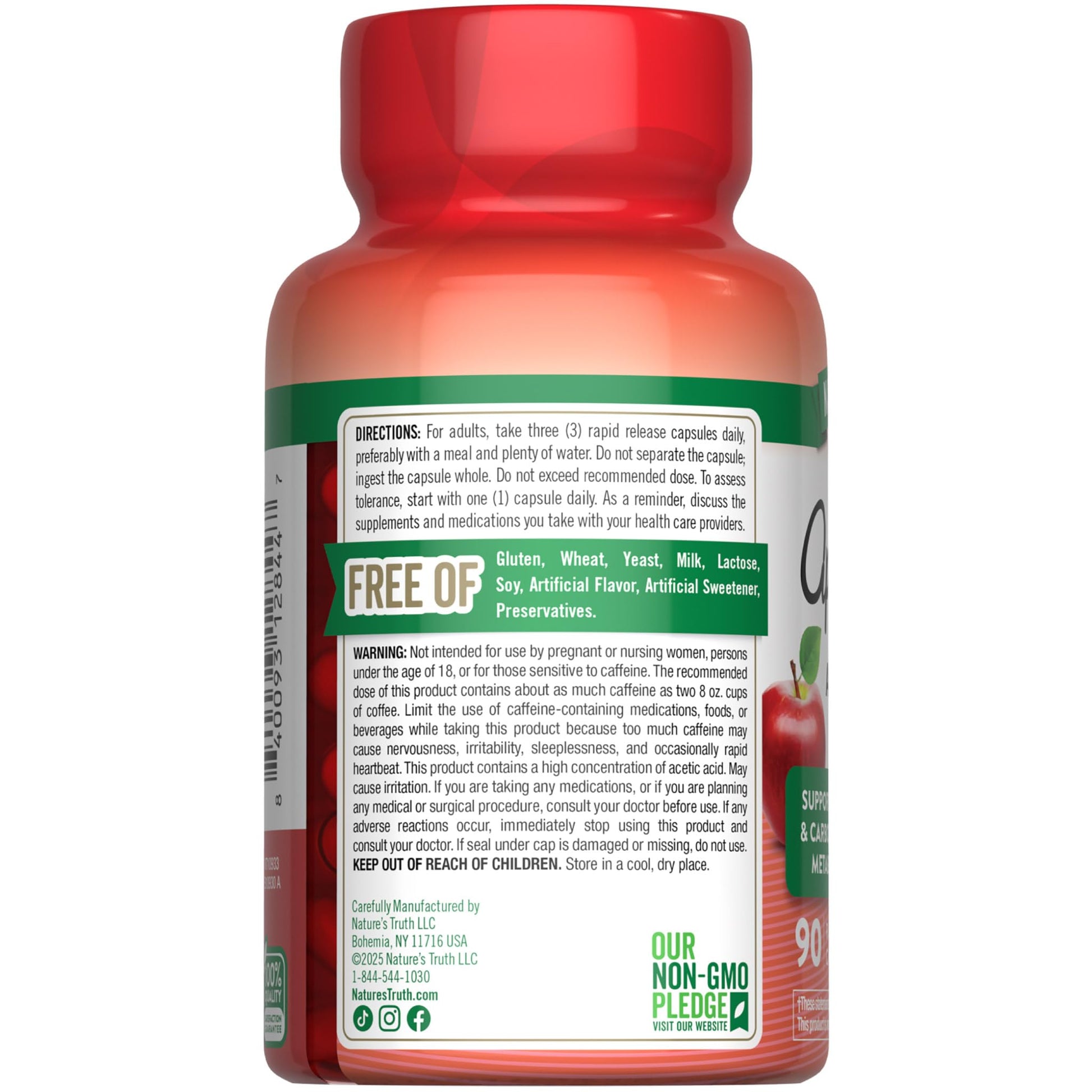 Nature's Truth Apple Cider Vinegar Pills | 90 Capsules | Non-GMO & Gluten Free Supplement Nature's Truth buy supplements canada
