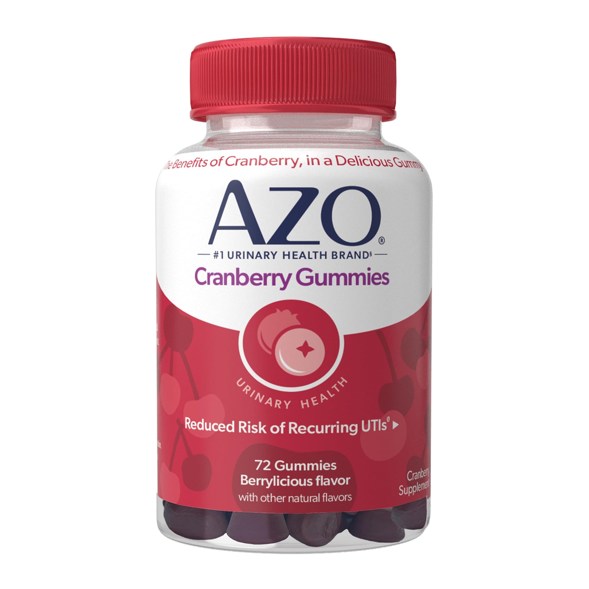 AZO Cranberry Urinary Tract Health Gummies Dietary Supplement, 2 Gummies = 1 Glass of Cranberry Juice, Helps Cleanse & Protect AZO buy supplements canada