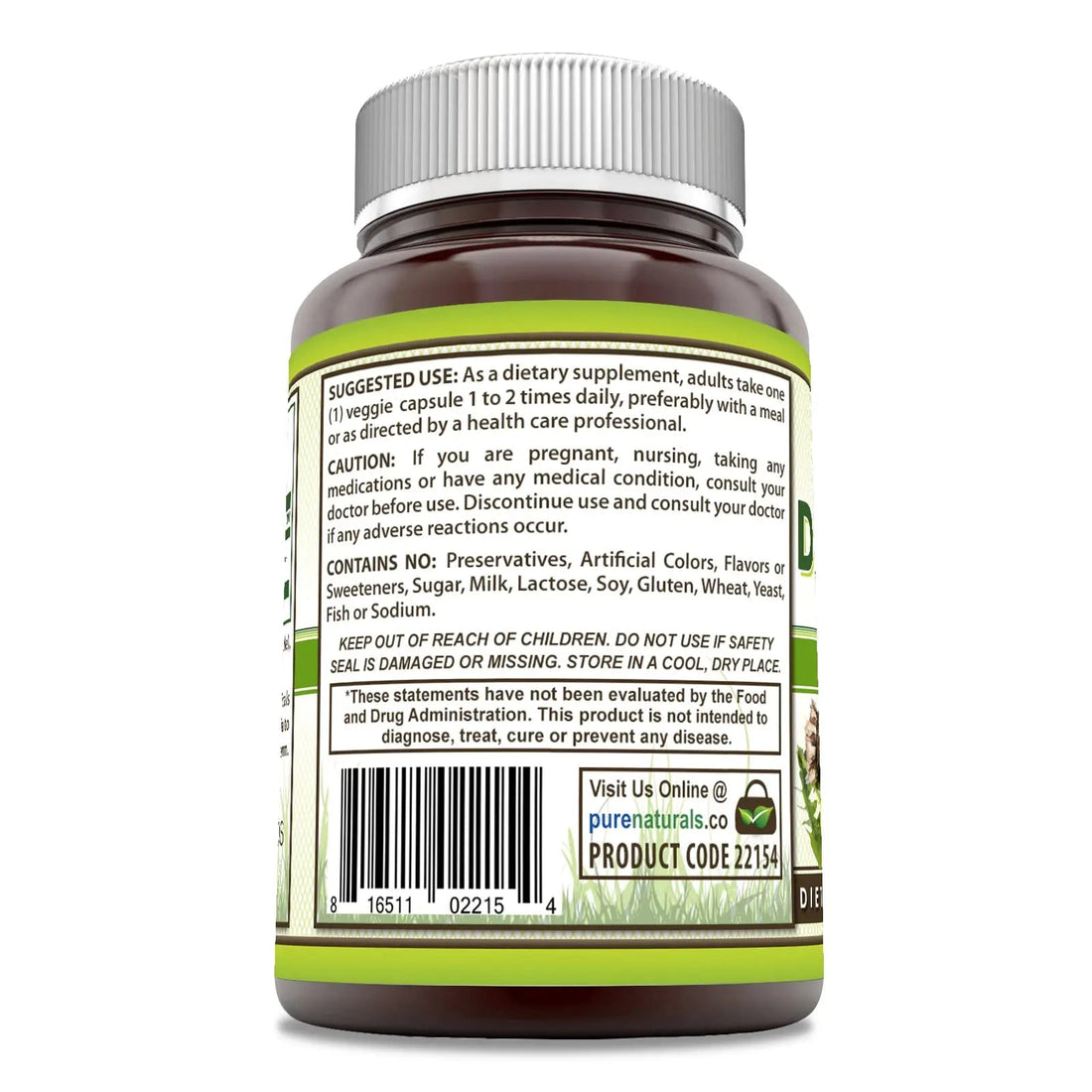 Pure Naturals Dandelion Root 520 mg Per Serving 120 Veggie Capsules Supplement | Non-GMO | Gluten Free | Made in USA Pure Naturals buy supplements canada
