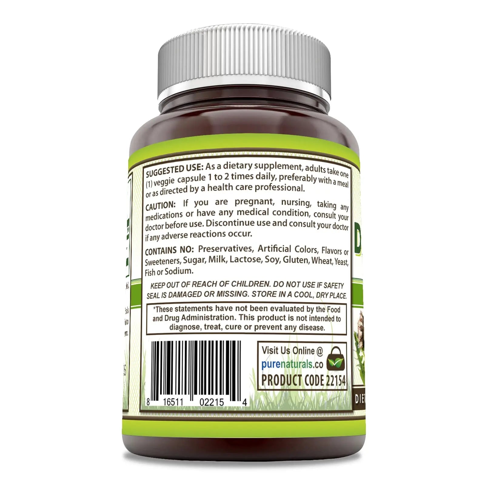 Pure Naturals Dandelion Root 520 mg Per Serving 120 Veggie Capsules Supplement | Non-GMO | Gluten Free | Made in USA Pure Naturals buy supplements canada