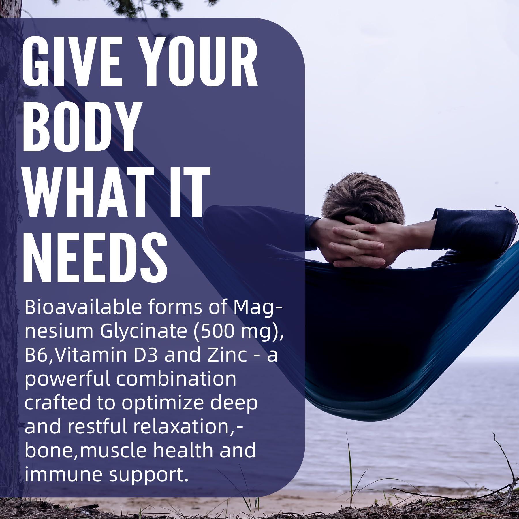 Magnesium Glycinate 500mg/250mg for Adults Teens - Plus D3,B6 & Zinc - Magnesium Glycinate Gummies,High Absorption - Support for Relaxation,Brain,Bone & Immunity Health - Sugar Free - 120Cts Lerinettia buy supplements canada