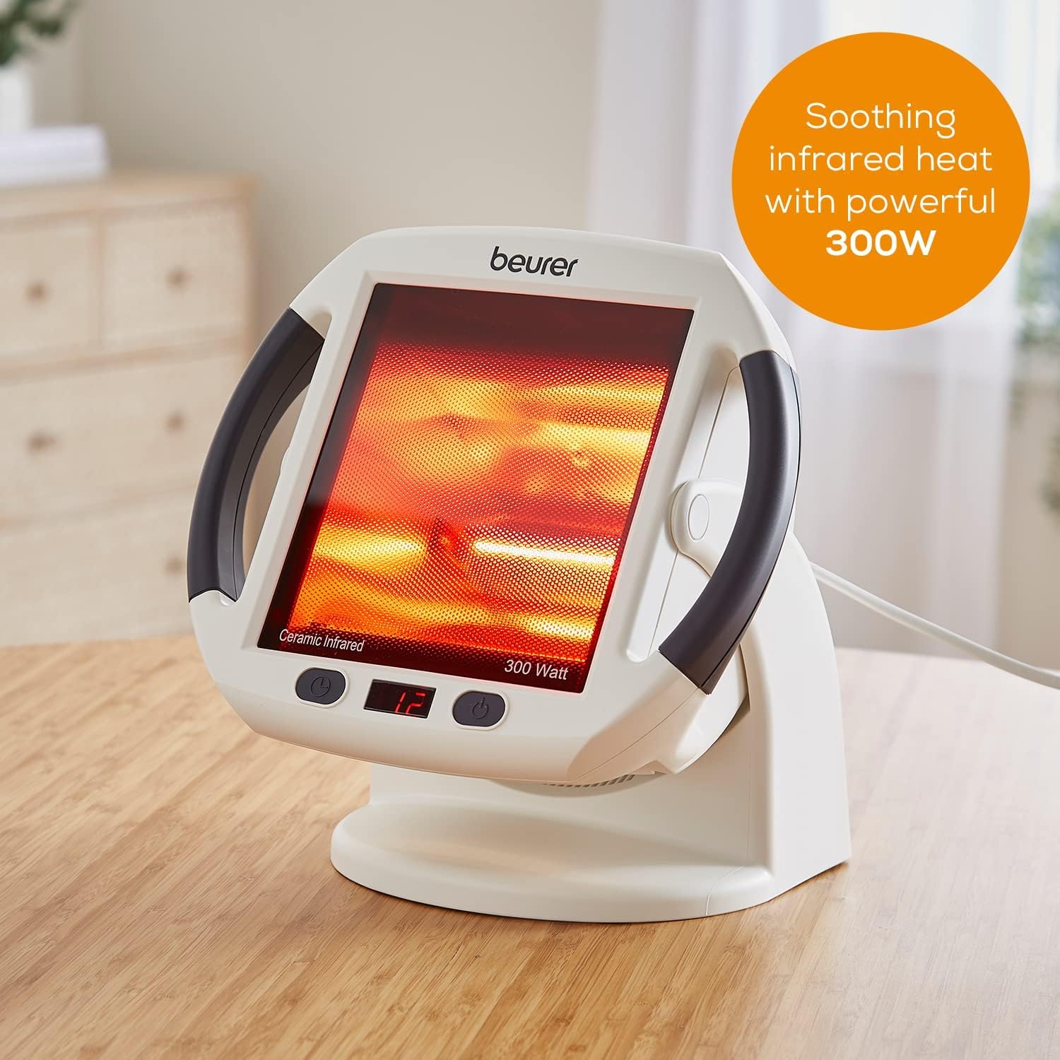 Beurer IL50 Infrared Heat Lamp Heated Red Light Therapy Lamp for Body, Face, Sinuses, & Skin - Effective Beurer buy supplements canada