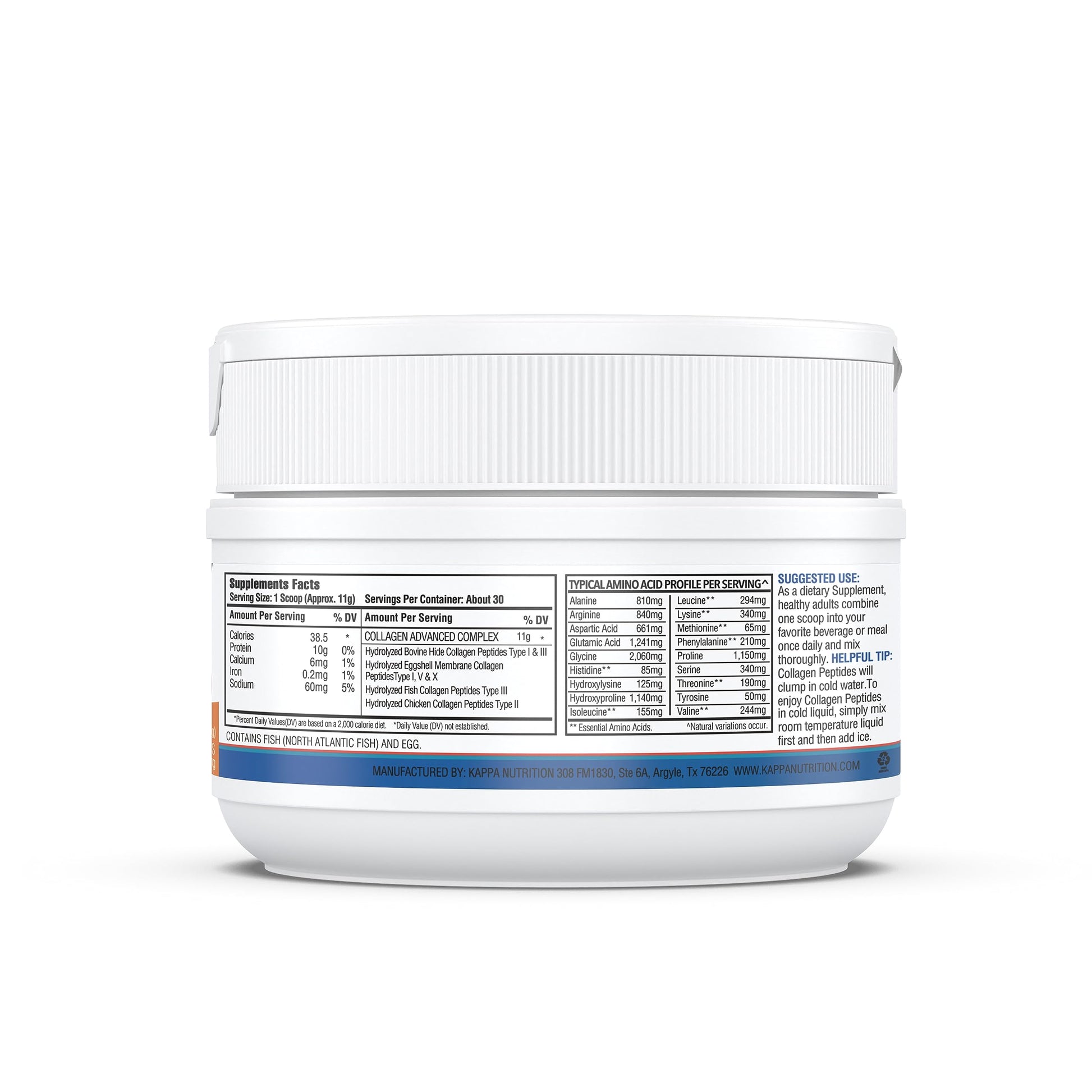 KAPPA NUTRITION Collagen Peptides Powder, 5 in 1 Multi-Collagen Advanced Complex with Hydrolyzed Collagen Peptides, Supports Skin, Hair, Nails, Joints & Bones / 30 Servings KAPPA NUTRITION buy supplements canada