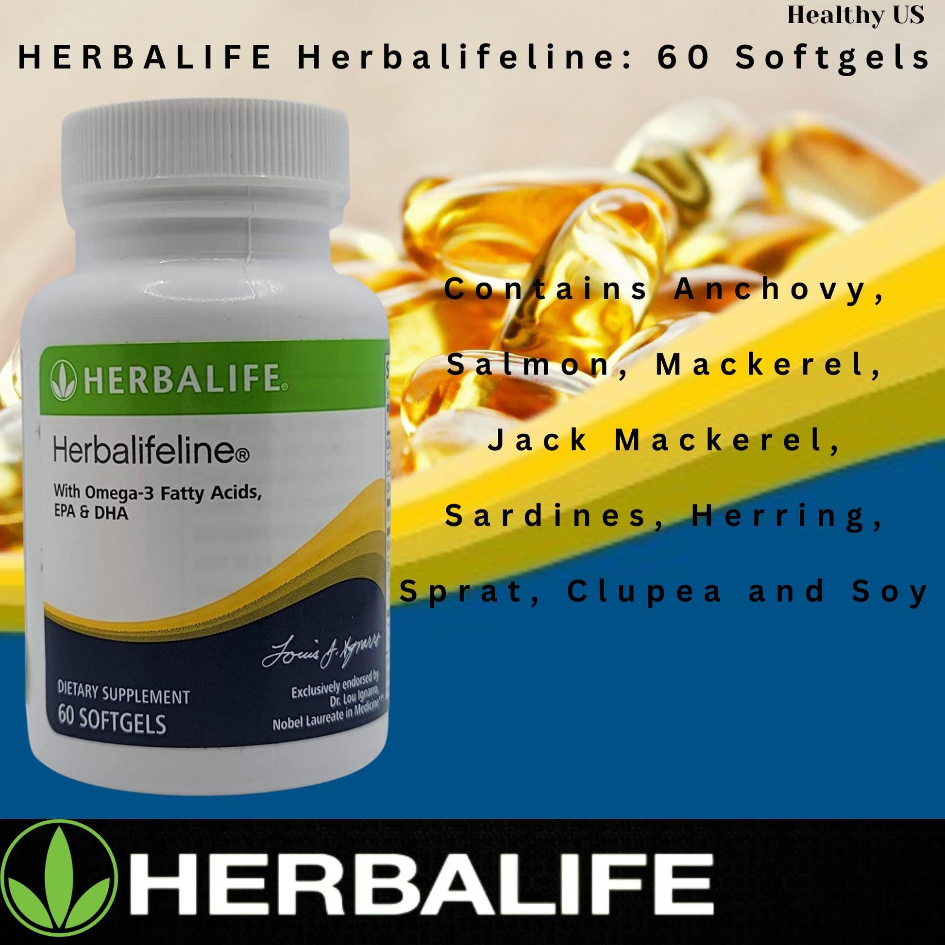 Herbalife Herbalifeline: 60 Softgels with Vitamin E, Marine Lipid Complex, Omega-3 Fatty Herbalife buy supplements canada