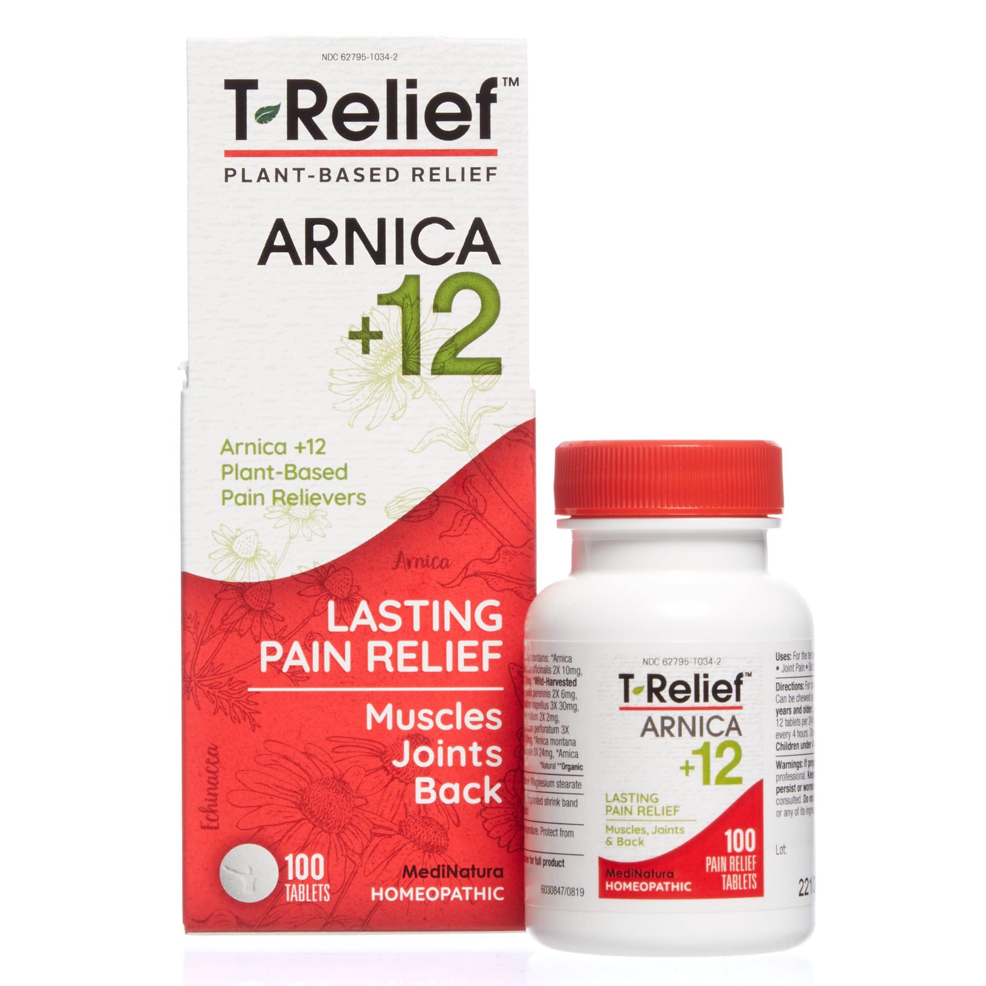 MediNatura Whole Body + Joints Bundle T-Relief Arnica +12 Natural Arthritis Pain Tablets 100ct + T-Relief Arnica +12 Natural Pain Relieving Tablets 100ct MediNatura buy supplements canada