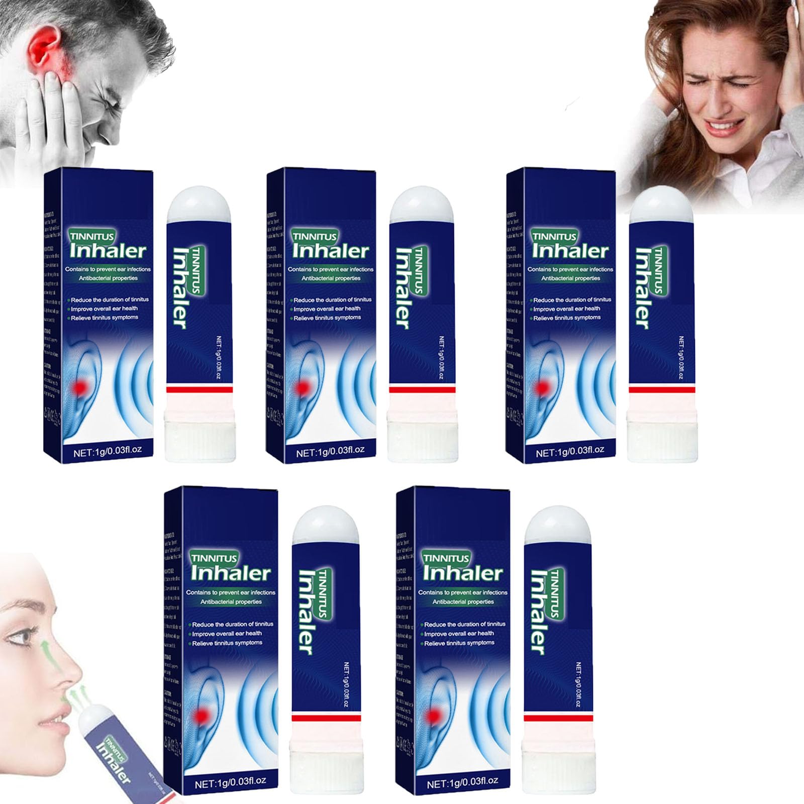 3/5/8PCS Echo Ease Tinnitus Inhaler, Tinnitus Relief for Ringing Ears Device, Auricalm Tinnitus Dailebao buy supplements canada