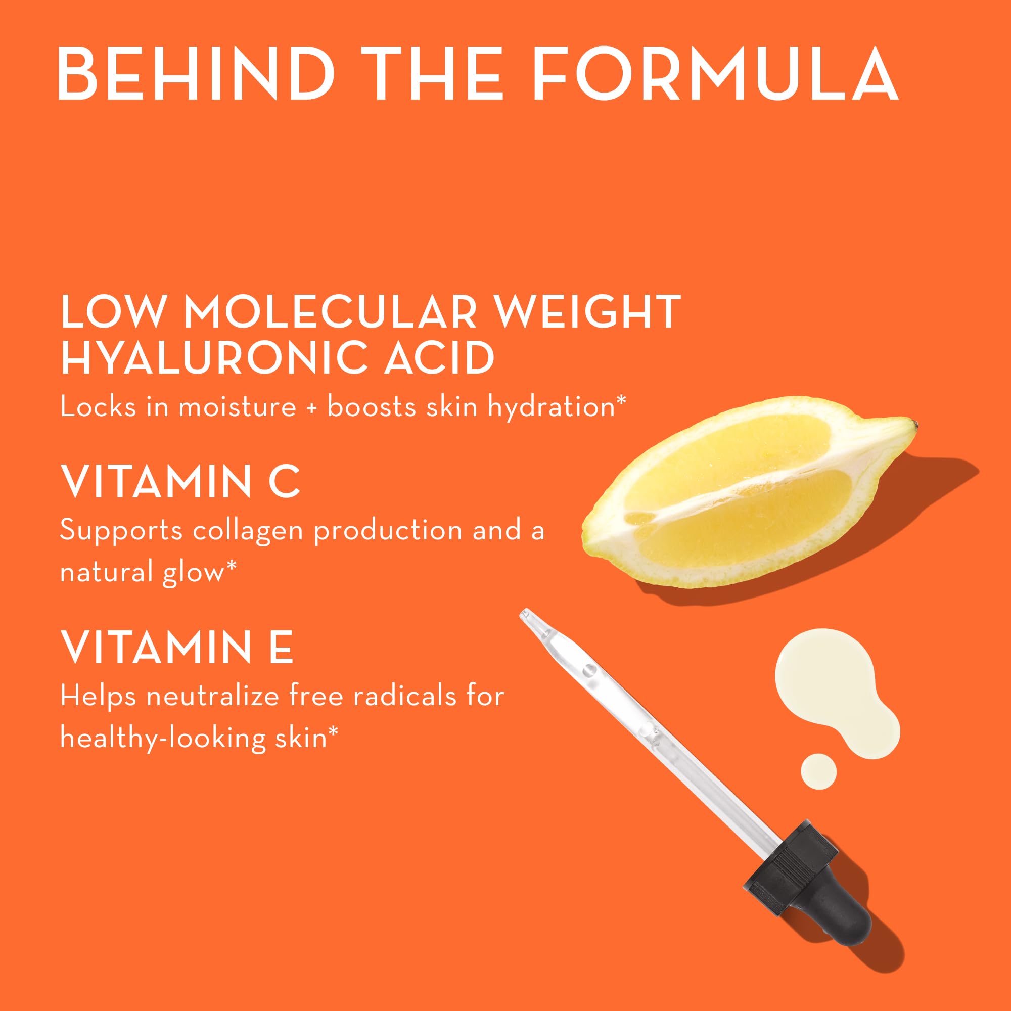 HUM Hyaluronic Glow Hydrating Skin Care Supplement, with Low Molecular Hyaluronic Acid, Vitamin C from Amla Fruit, and Vitamin E, Antioxidant Support for Skin Hydration, Tangerine, 60 Vegan Gummies HUM buy supplements canada