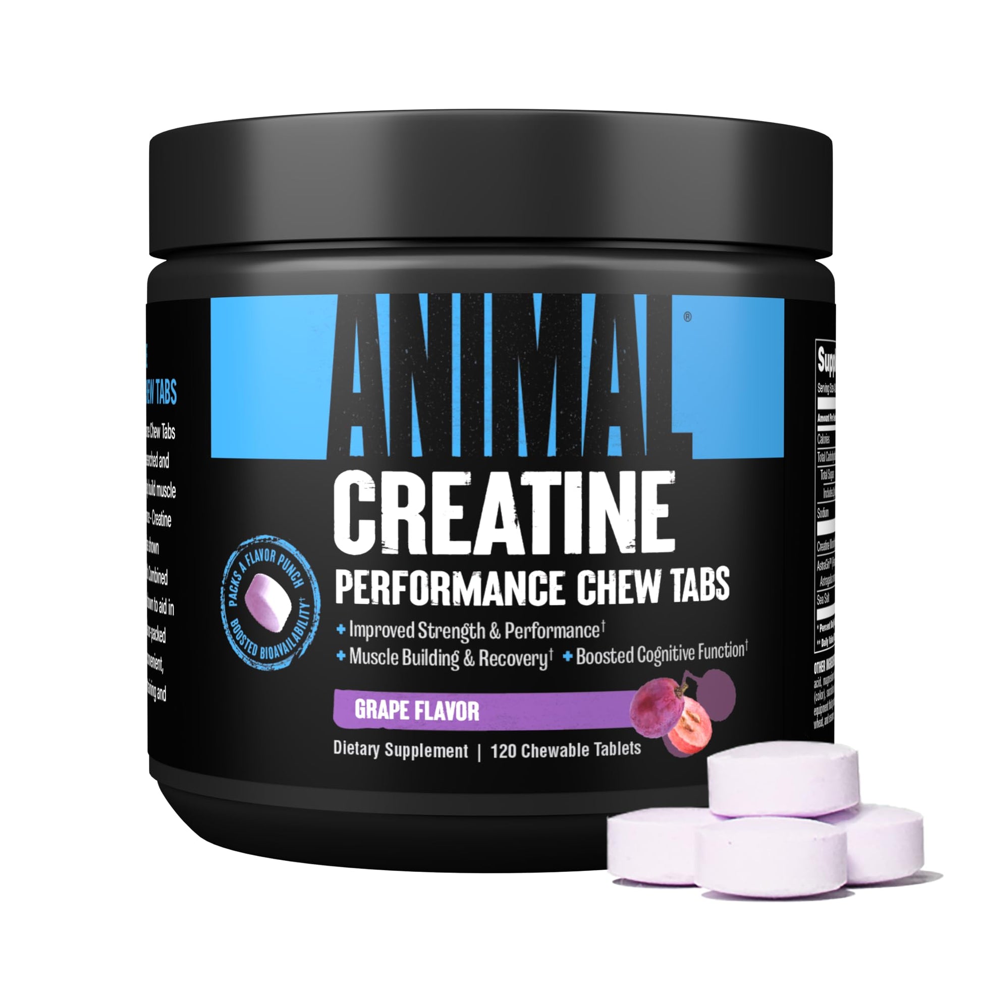Animal Creatine Chews Tablets - Enhanced Creatine Monohydrate with AstraGin Animal buy supplements canada
