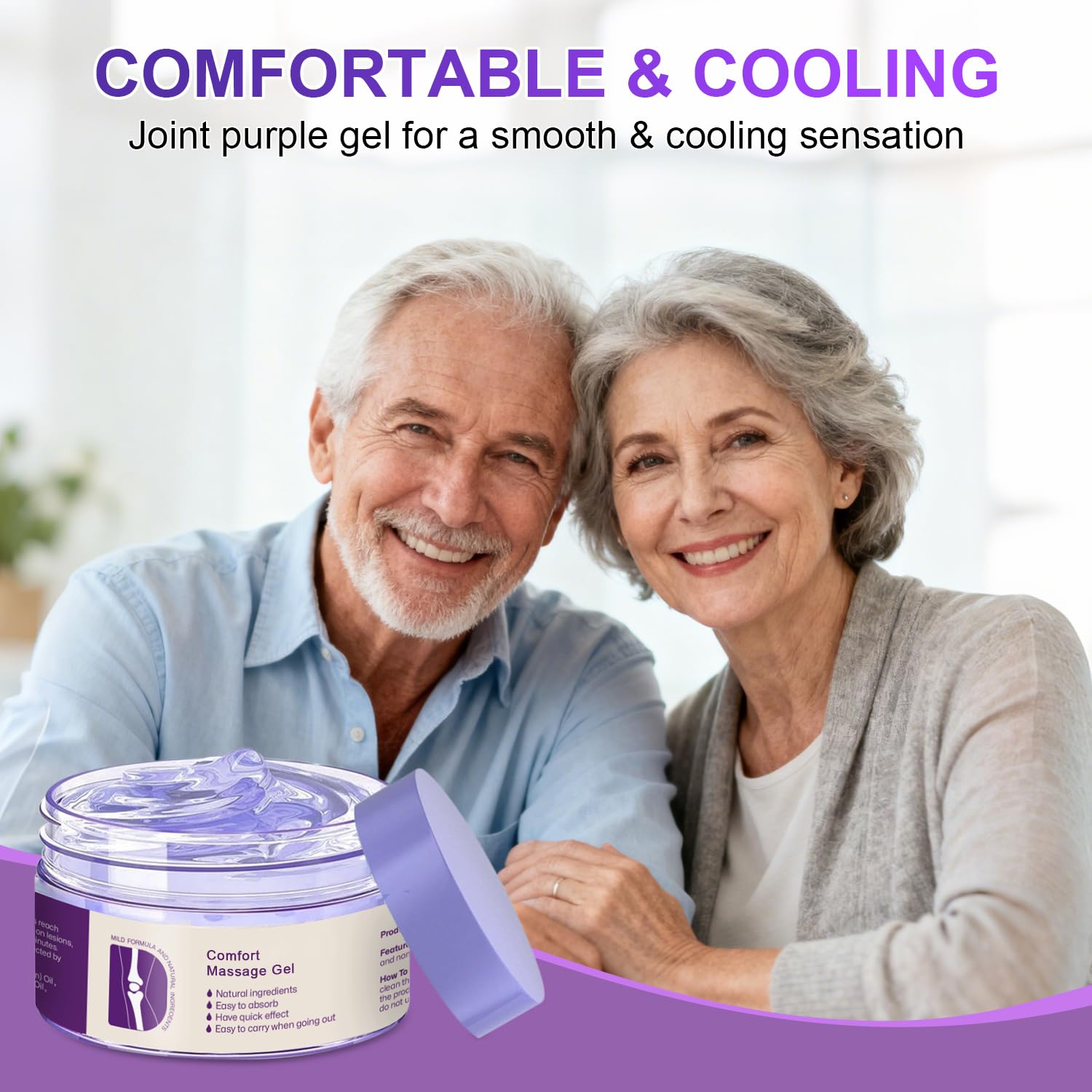 Kresin Joint Comfort Purple Gel, Kresin Joint Comfort Massage Gel, Soothes Discomfort for Neck, Back, Knees, Lumbar, and Feet, Absorb Quickly and Non-Greasy, 1.76 OZ, Violet Josmon buy supplements canada