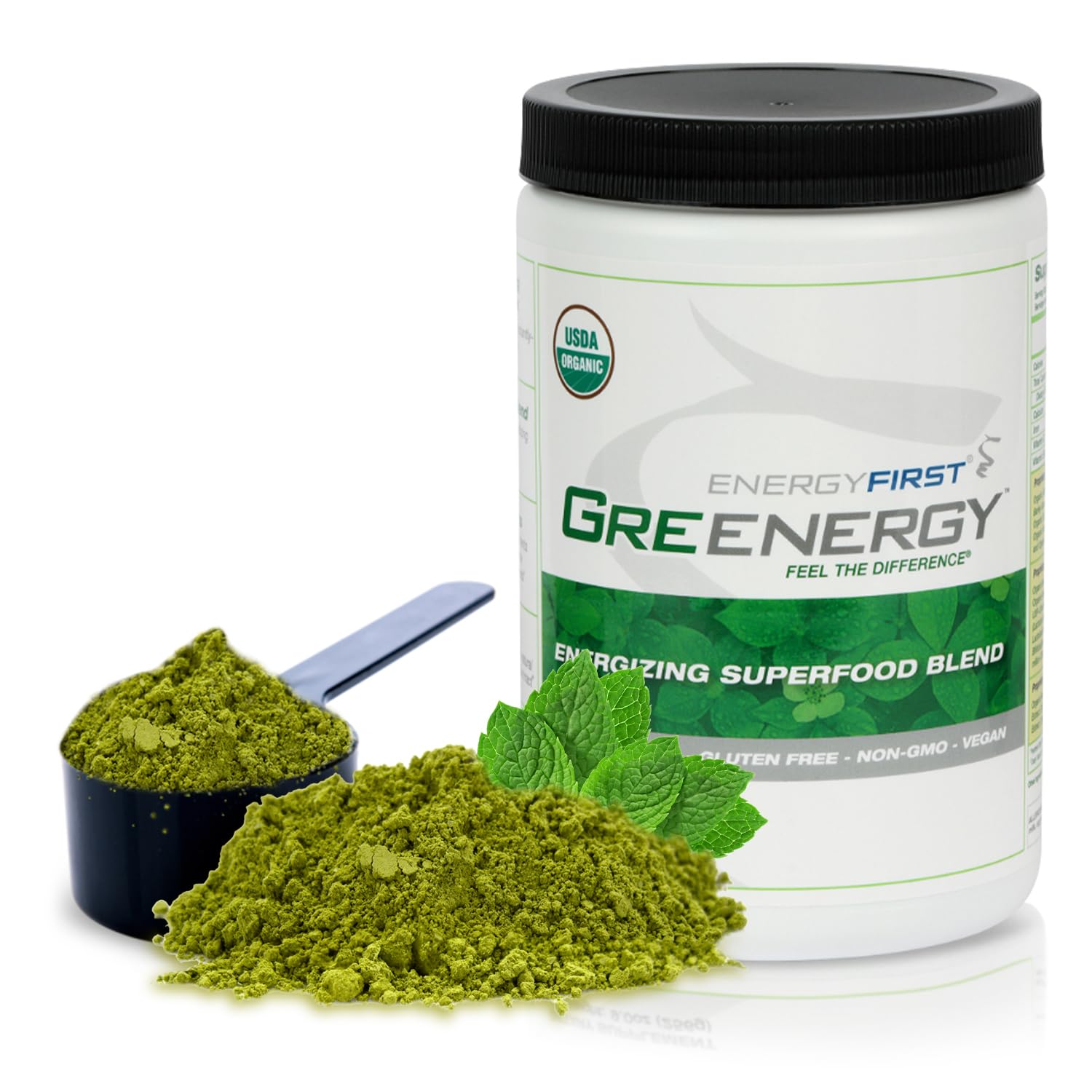 EnergyFirst Energize and Detoxify Greenergy Organic Superfood Powder - Vegan, Gluten-Free, Sugar-Free, Non-GMO - 30 Servings for Daily Energy & Immunity Boost! EnergyFirst buy supplements canada