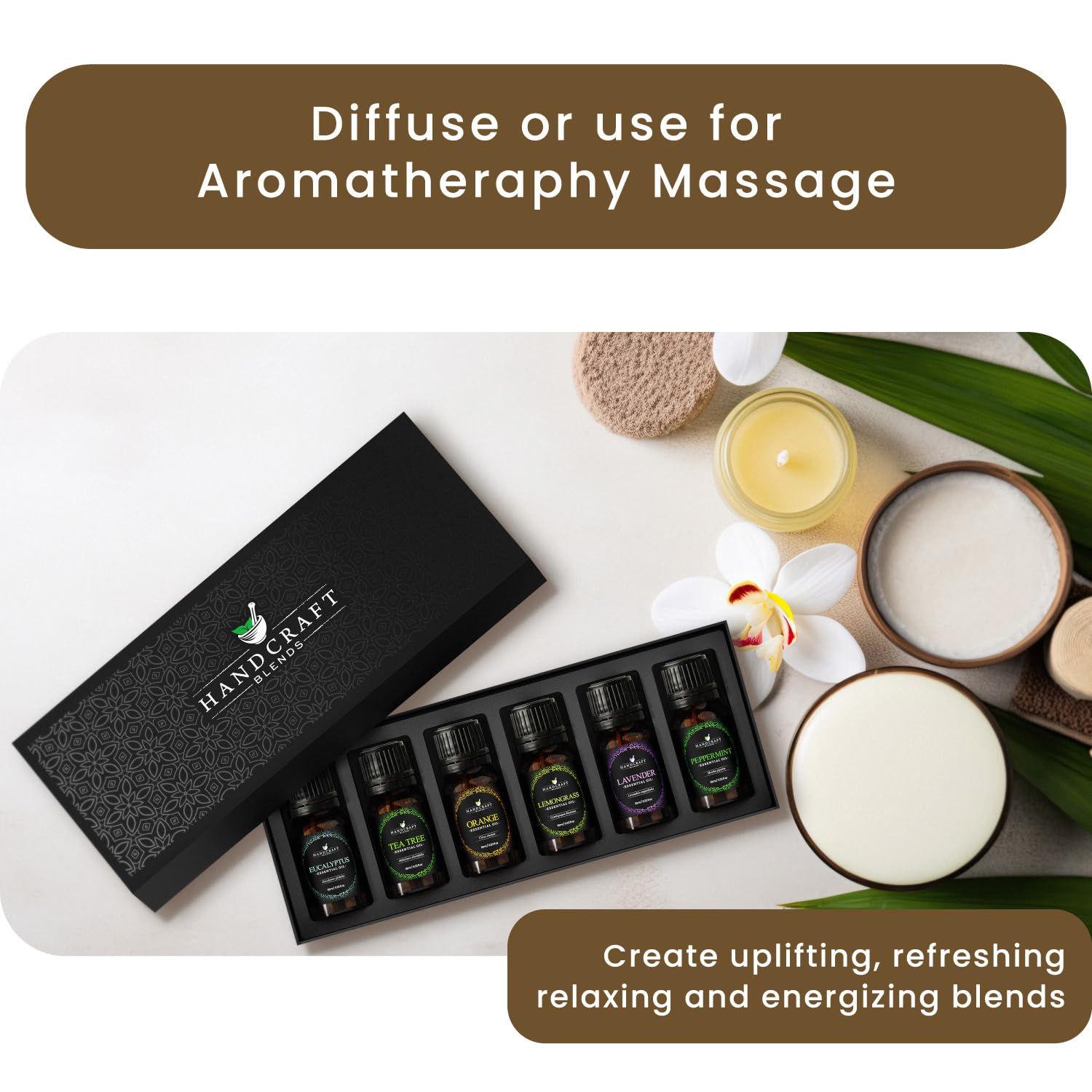 Handcraft Essential Oils Set – Top 6 Essential Oil Diffuser Oils for Home, Candle Making, Aromatherapy Oils Handcraft Blends buy supplements canada