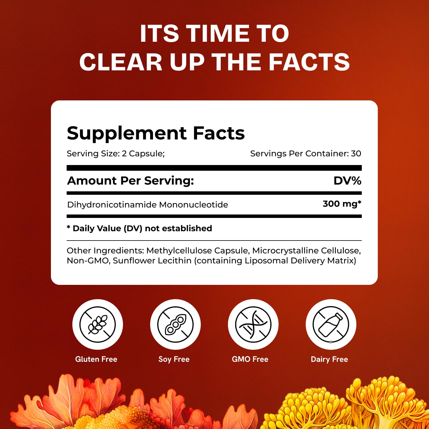 Resurrected Health Liposomal NMNH Supplement 300mg – Boosts NAD Anti-Aging, Energy & Focus – NMM Capsules Alternative to for Cellular Vitality – Third-Party Tested, 60 Vegan Capsules | 1 Pack Resurrected Health buy supplements canada