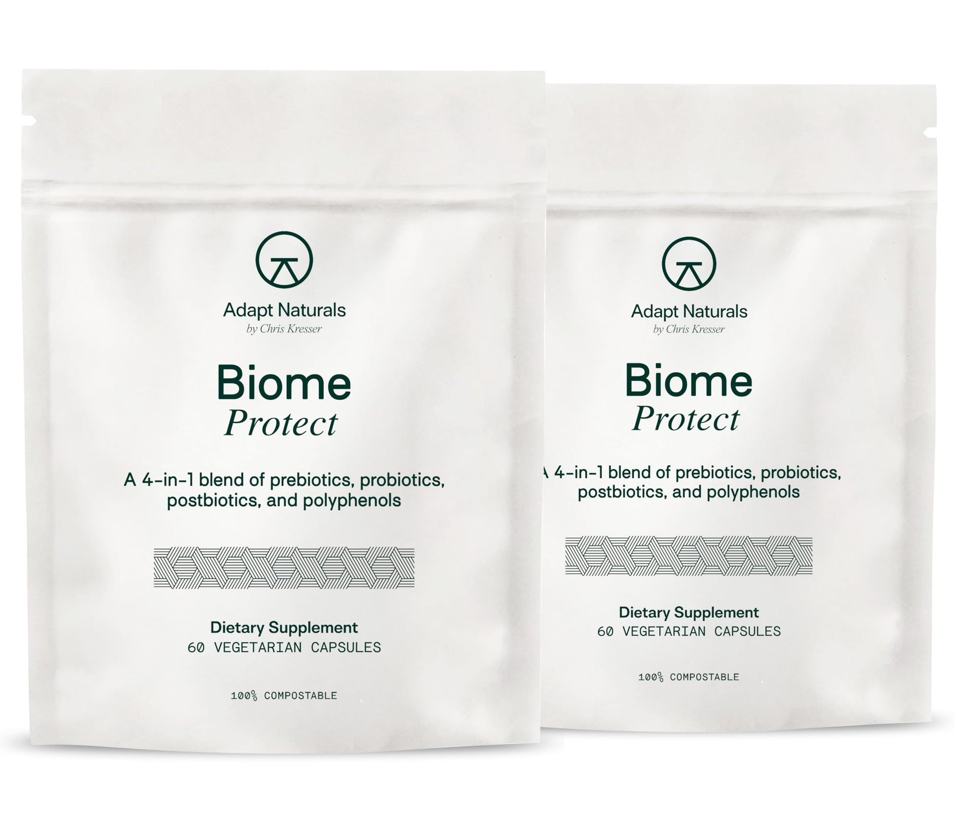Adapt Naturals 4-in-1 Biome Protect Prebiotics, Probiotics Supplement Postbiotics & Polyphenols for Microbiome, Gut Health & Defense ADAPT NATURALS BY CHRIS KRESSER buy supplements canada