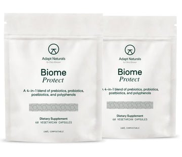 Adapt Naturals 4-in-1 Biome Protect Prebiotics, Probiotics Supplement Postbiotics & Polyphenols for Microbiome, Gut Health & Defense ADAPT NATURALS BY CHRIS KRESSER buy supplements canada