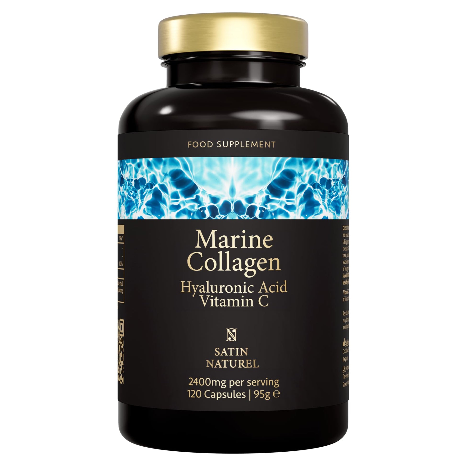 Marine Collagen Capsules with Hyaluronic Acid + Vitamin C 2400mg - High Strength Collagen SatinNaturel buy supplements canada