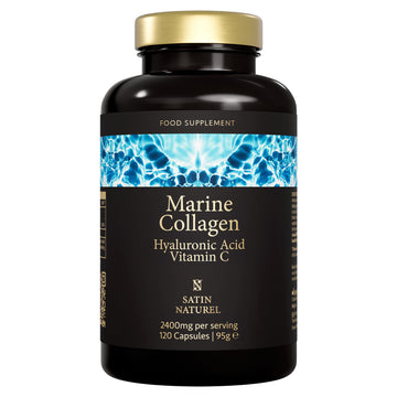 Marine Collagen Capsules with Hyaluronic Acid + Vitamin C 2400mg - High Strength Collagen SatinNaturel buy supplements canada